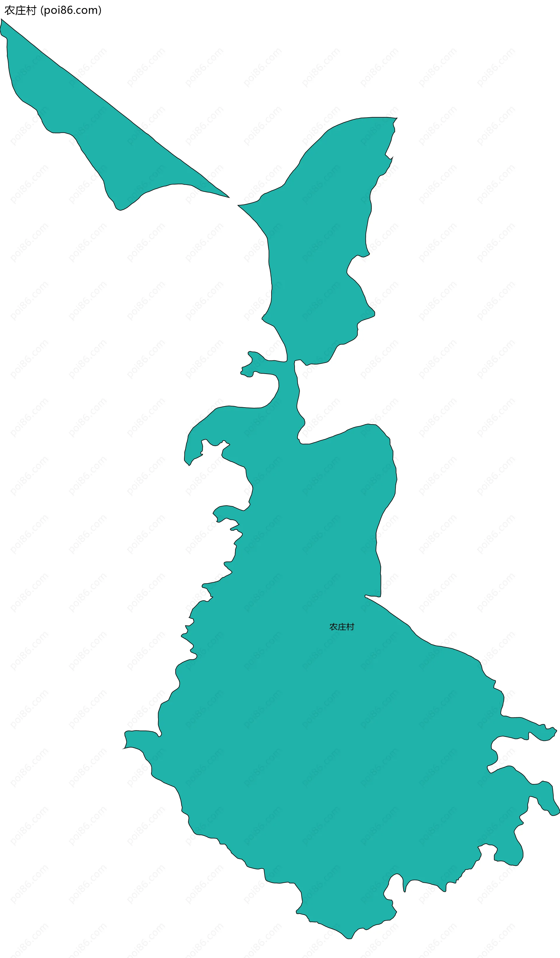 农庄村边界地图