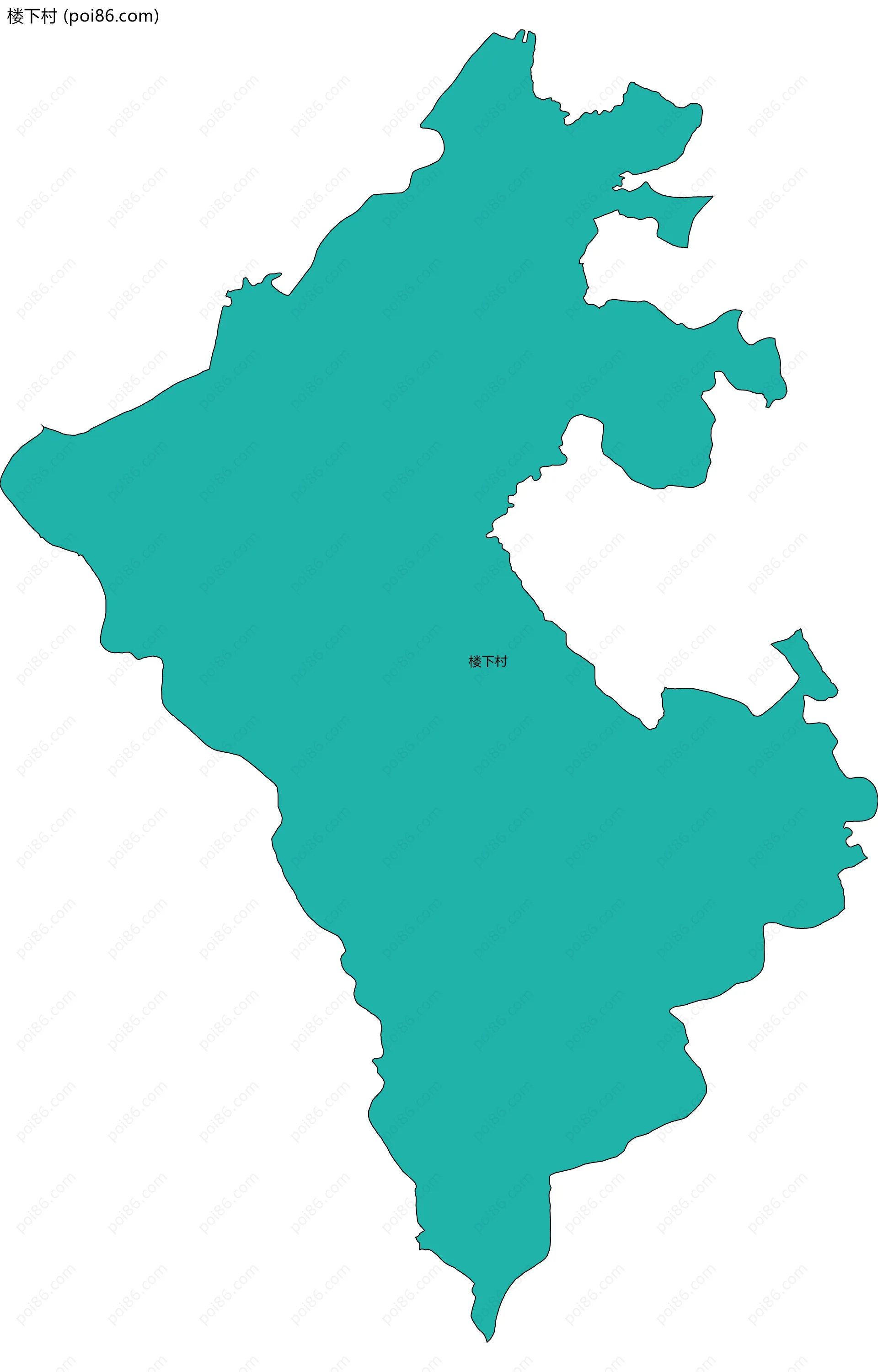 楼下村边界地图