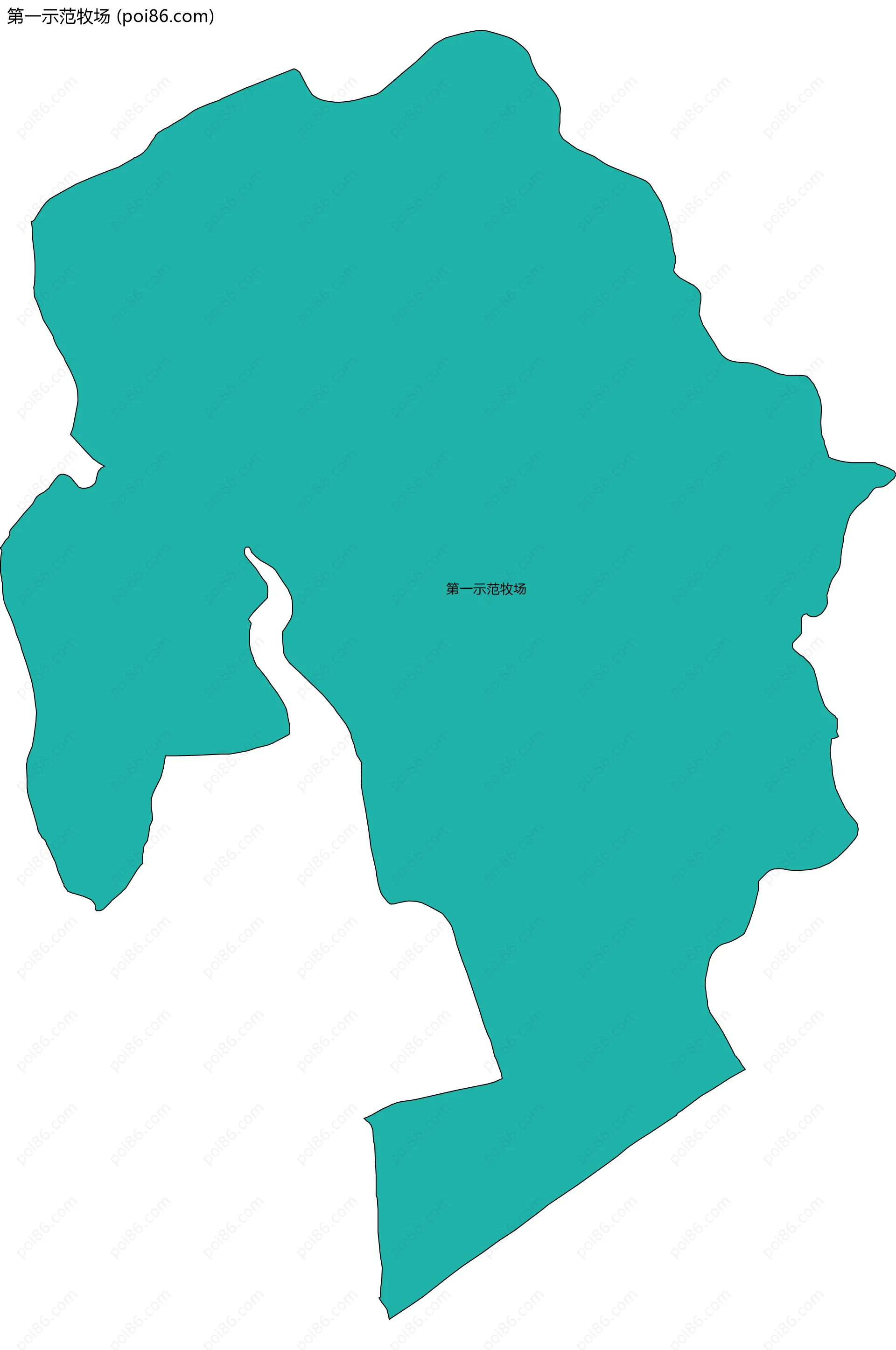 第一示范牧场边界地图