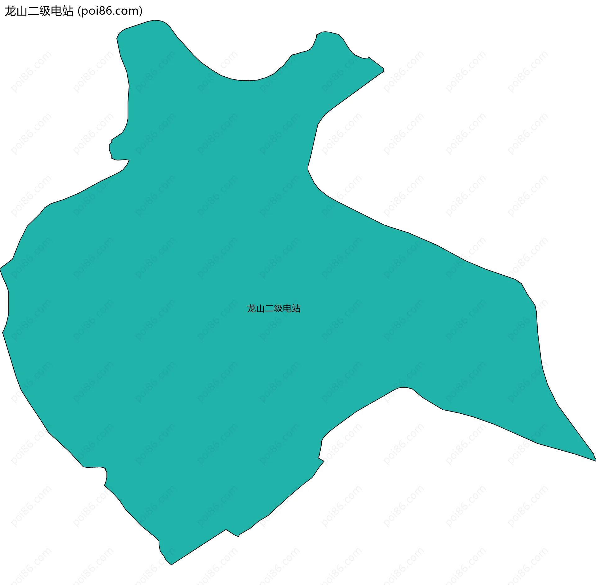 龙山二级电站边界地图