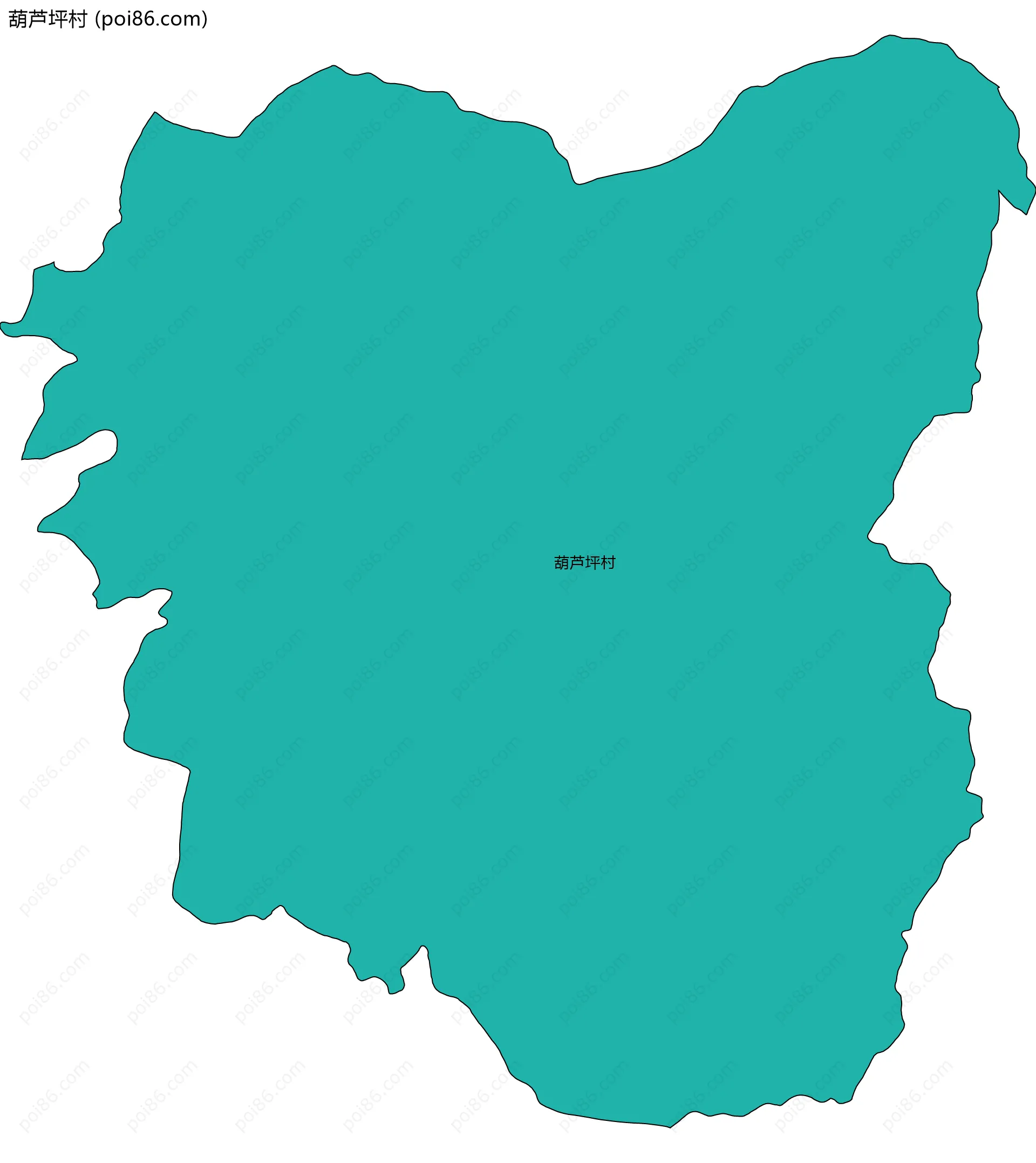 葫芦坪村边界地图