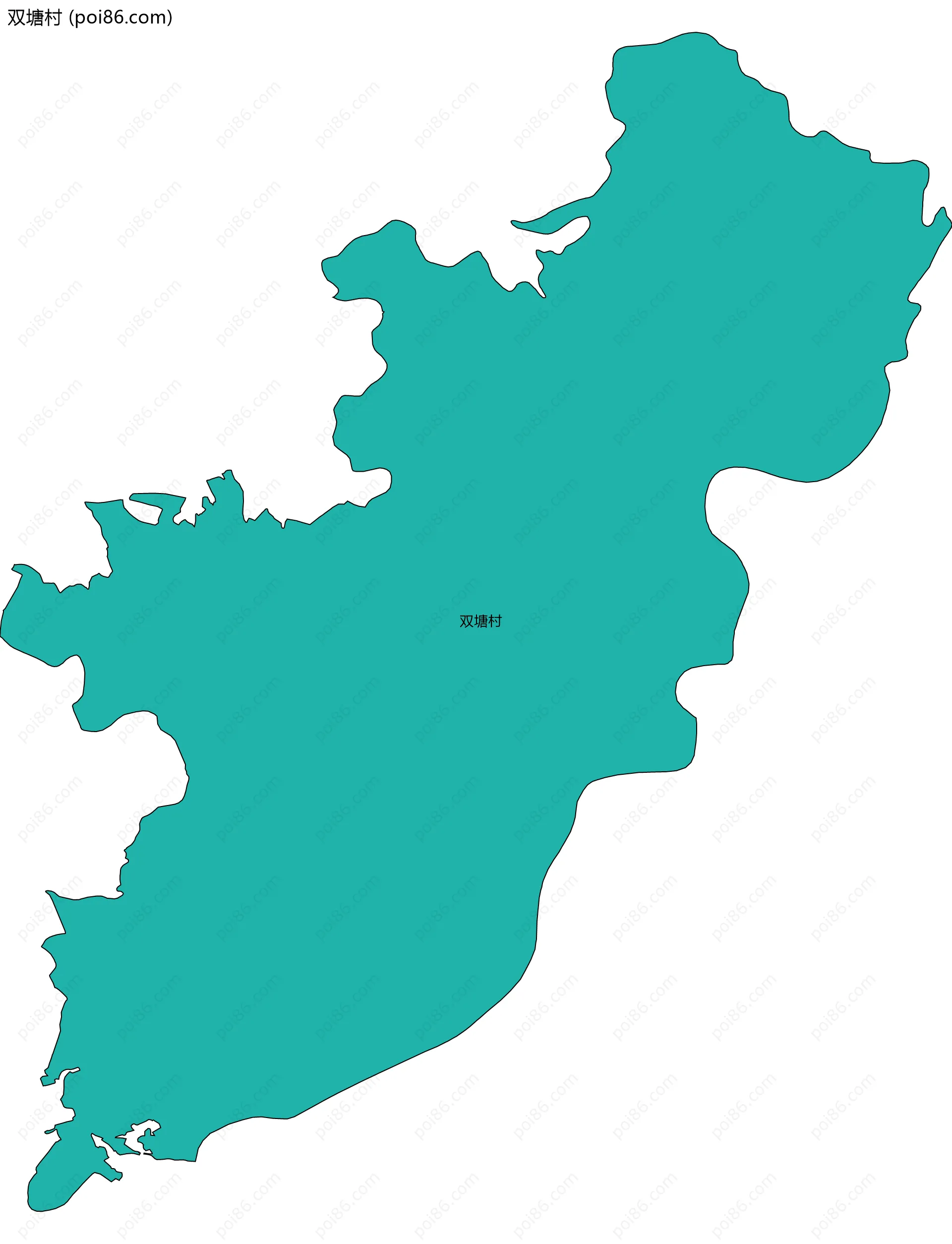 双塘村边界地图