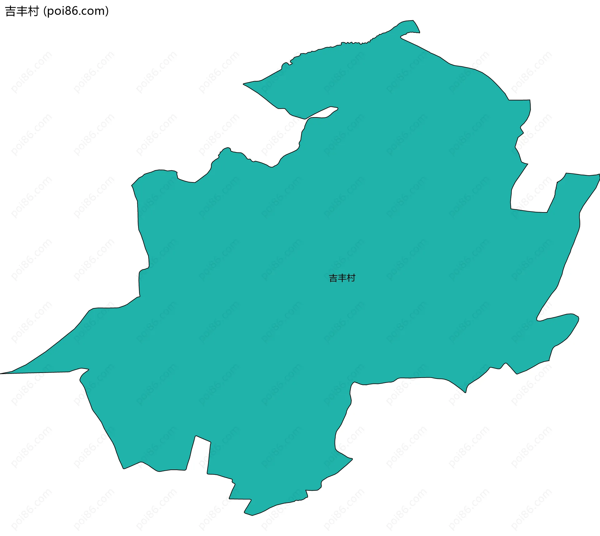 吉丰村边界地图
