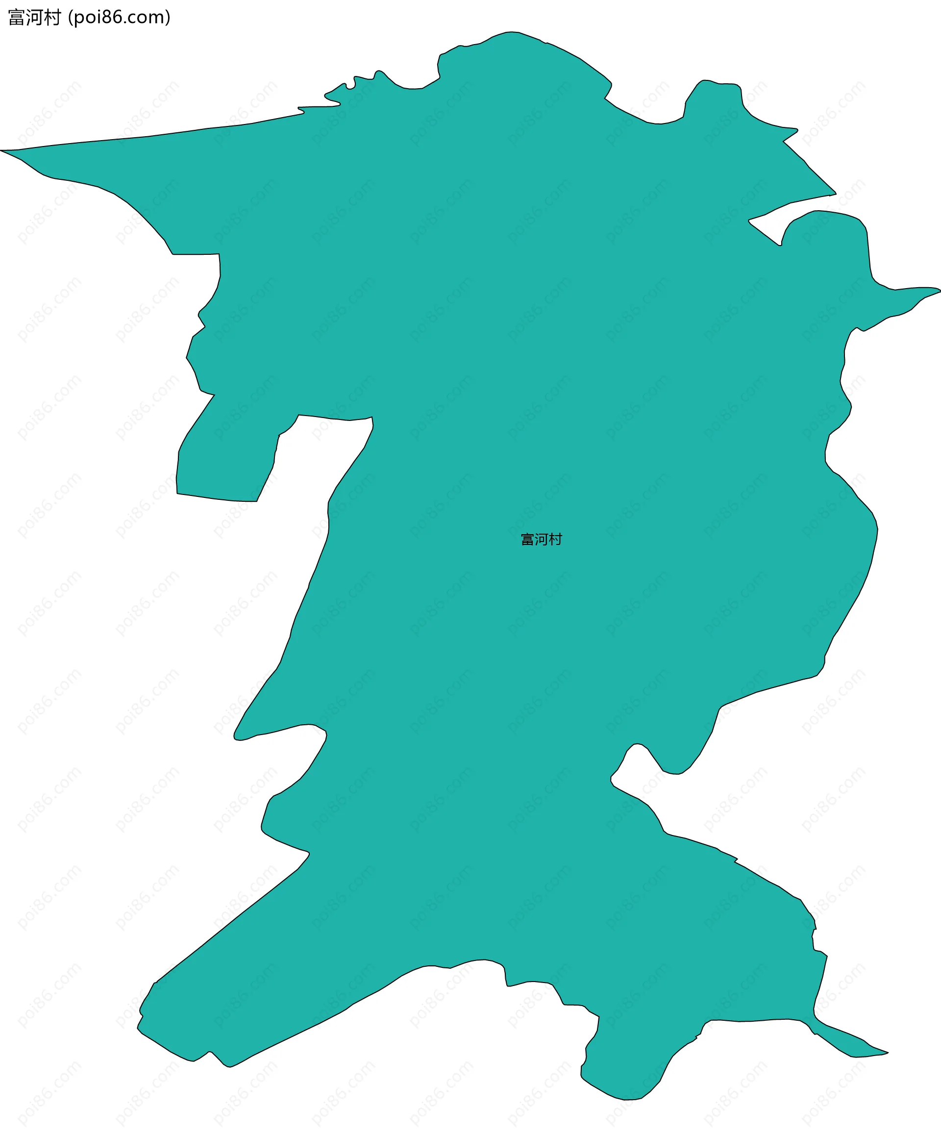 富河村边界地图