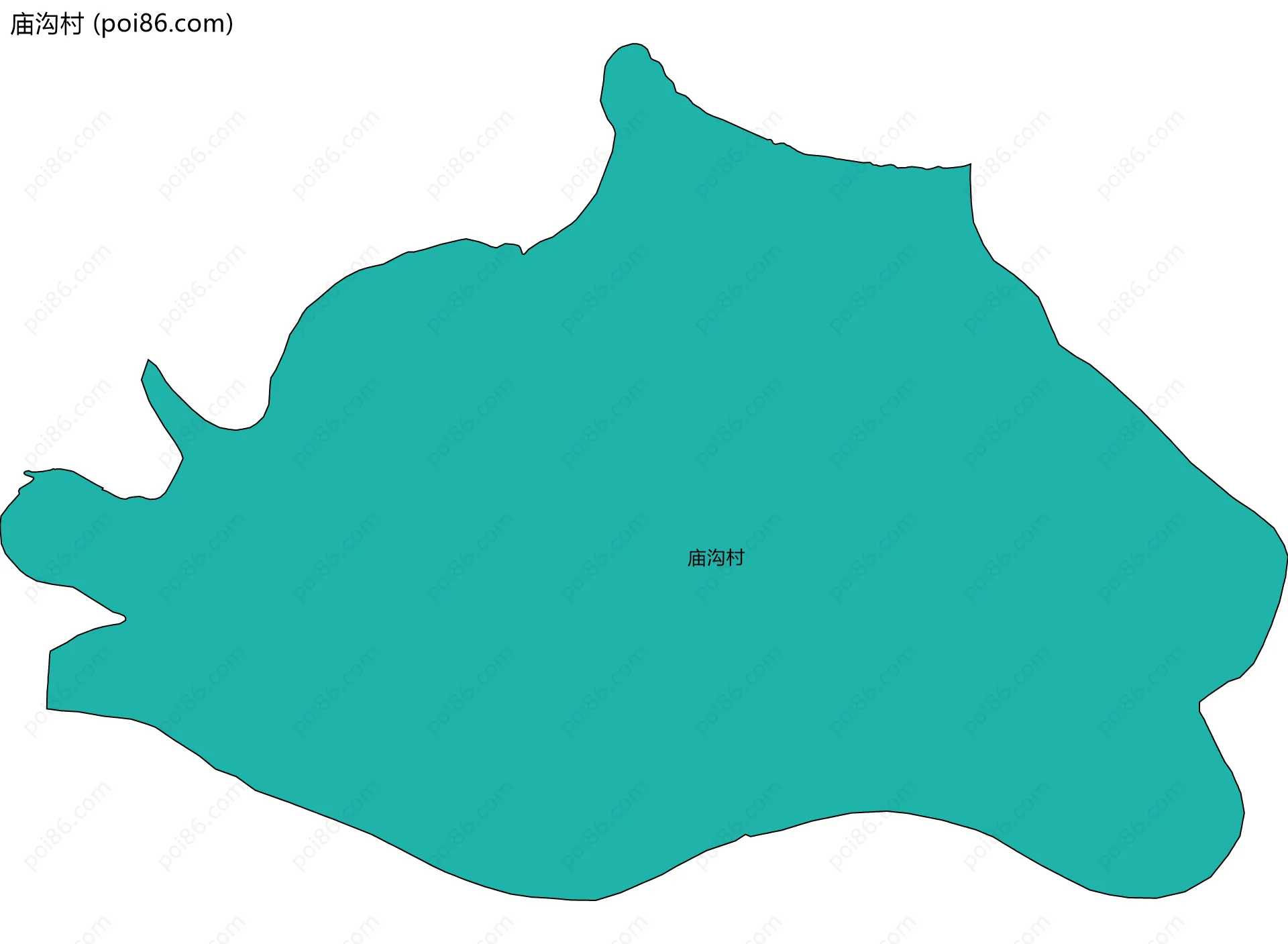 庙沟村边界地图
