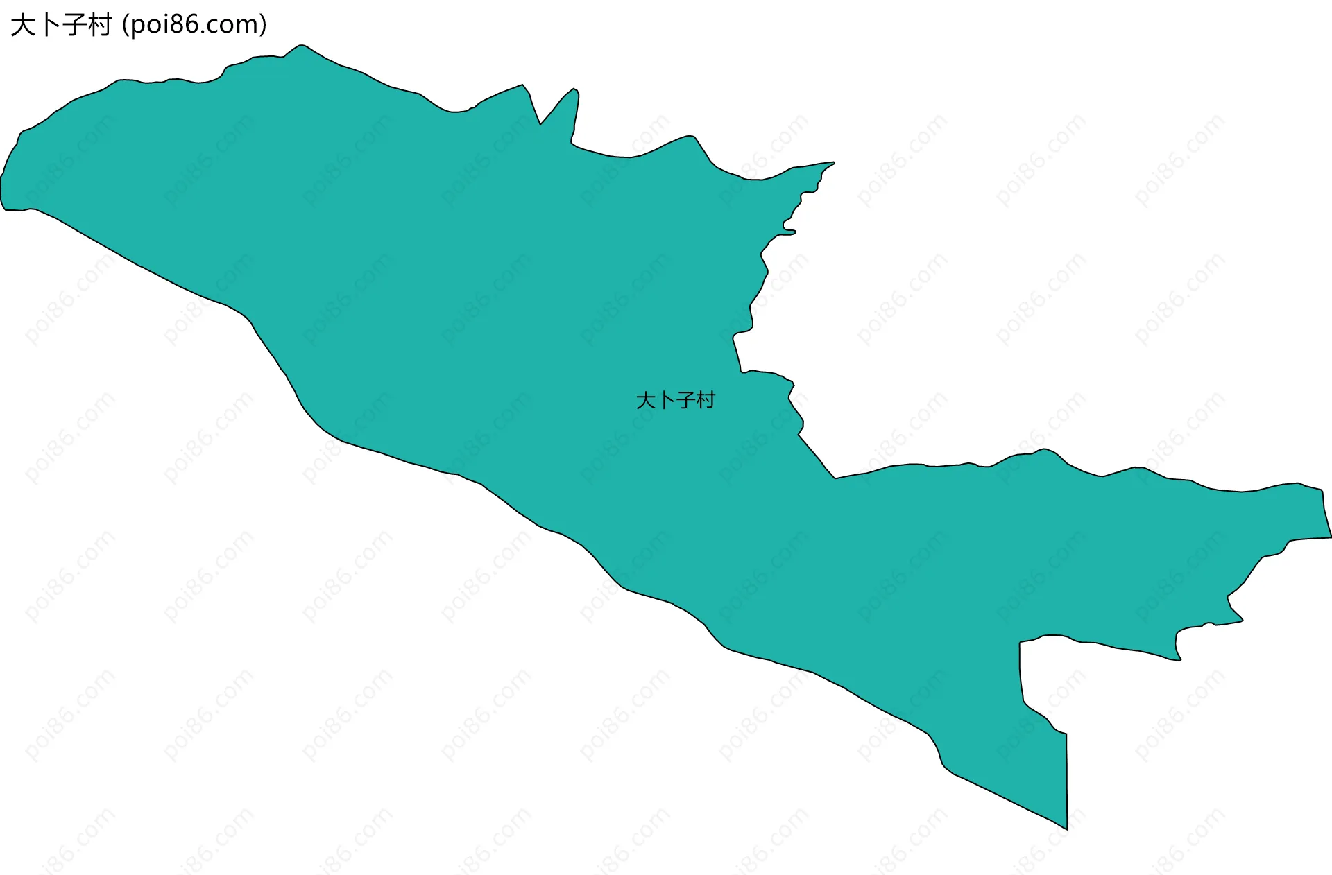 大卜子村边界地图