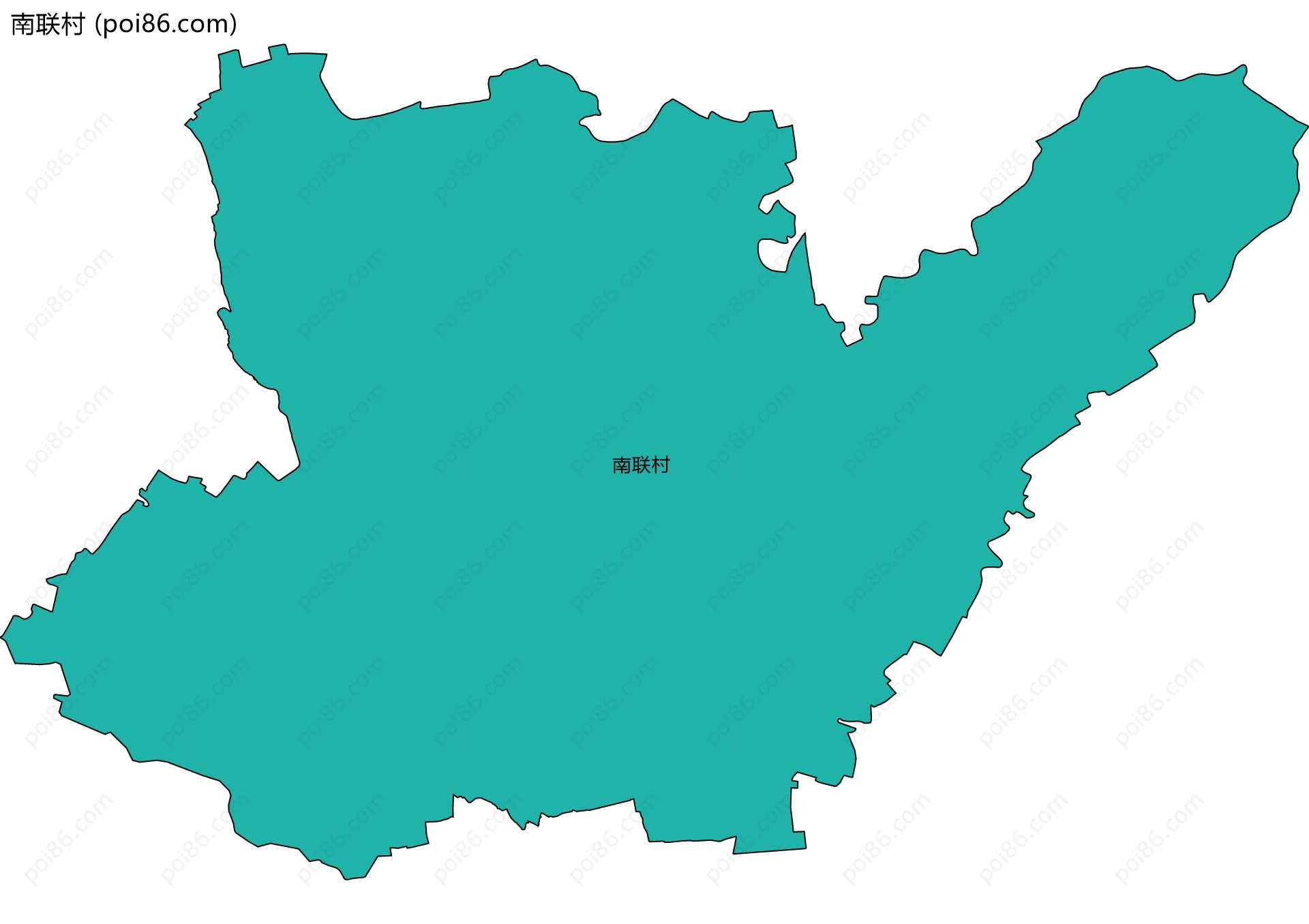南联村边界地图