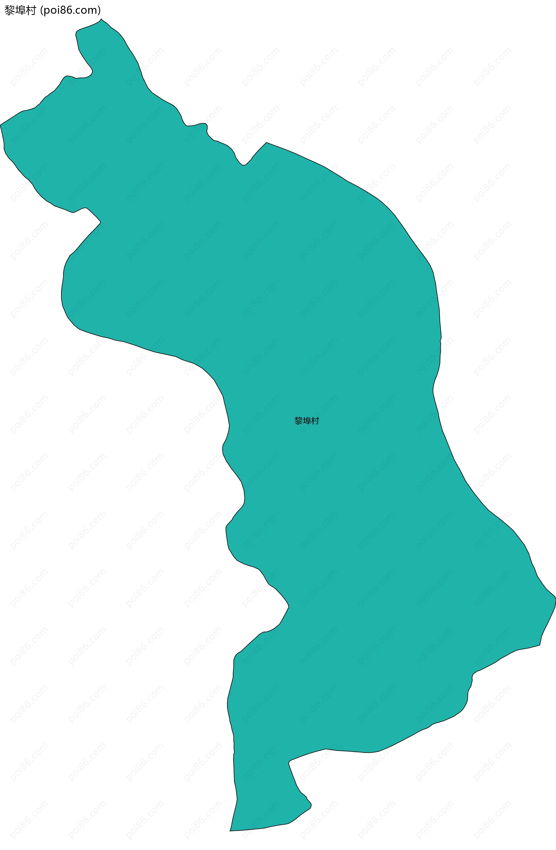 黎埠村边界地图