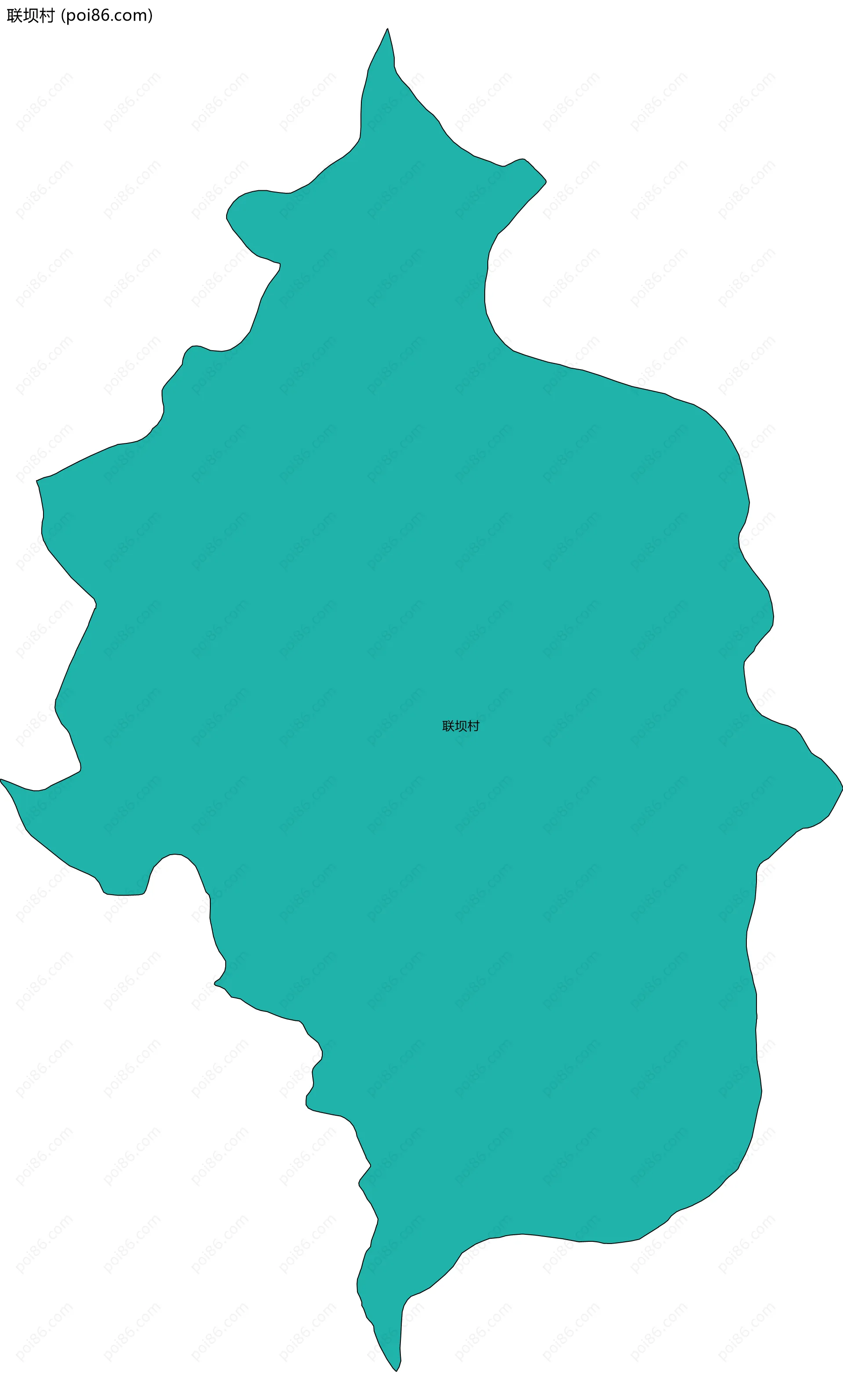 联坝村边界地图