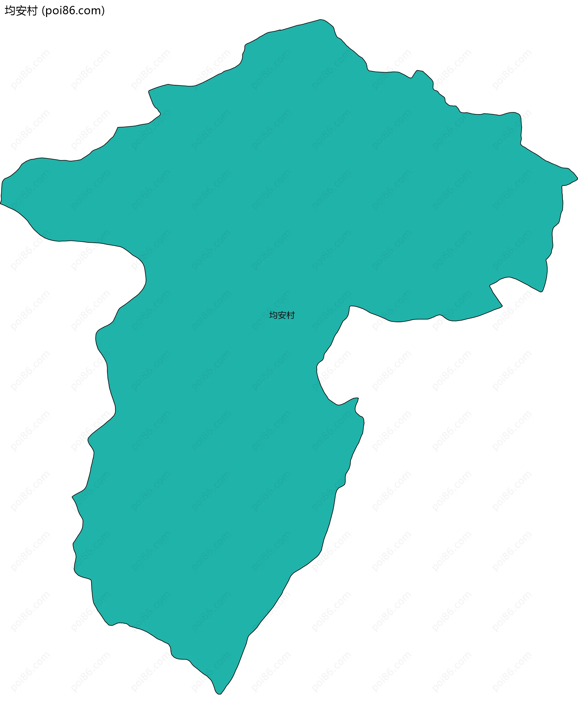 均安村边界地图