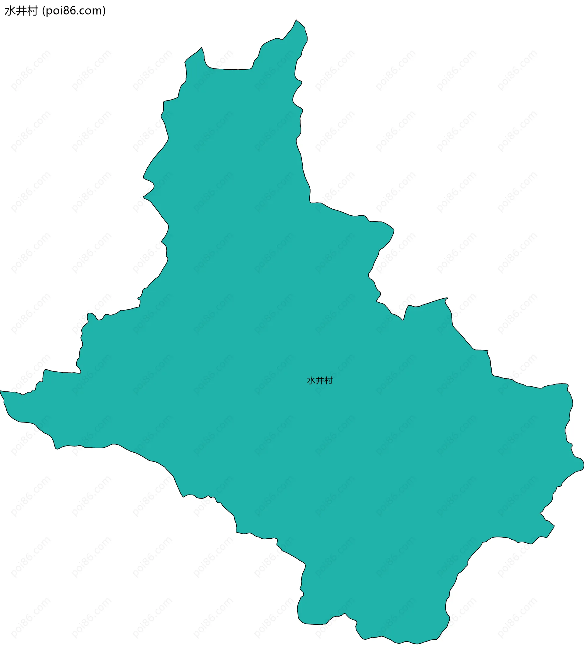 水井村边界地图