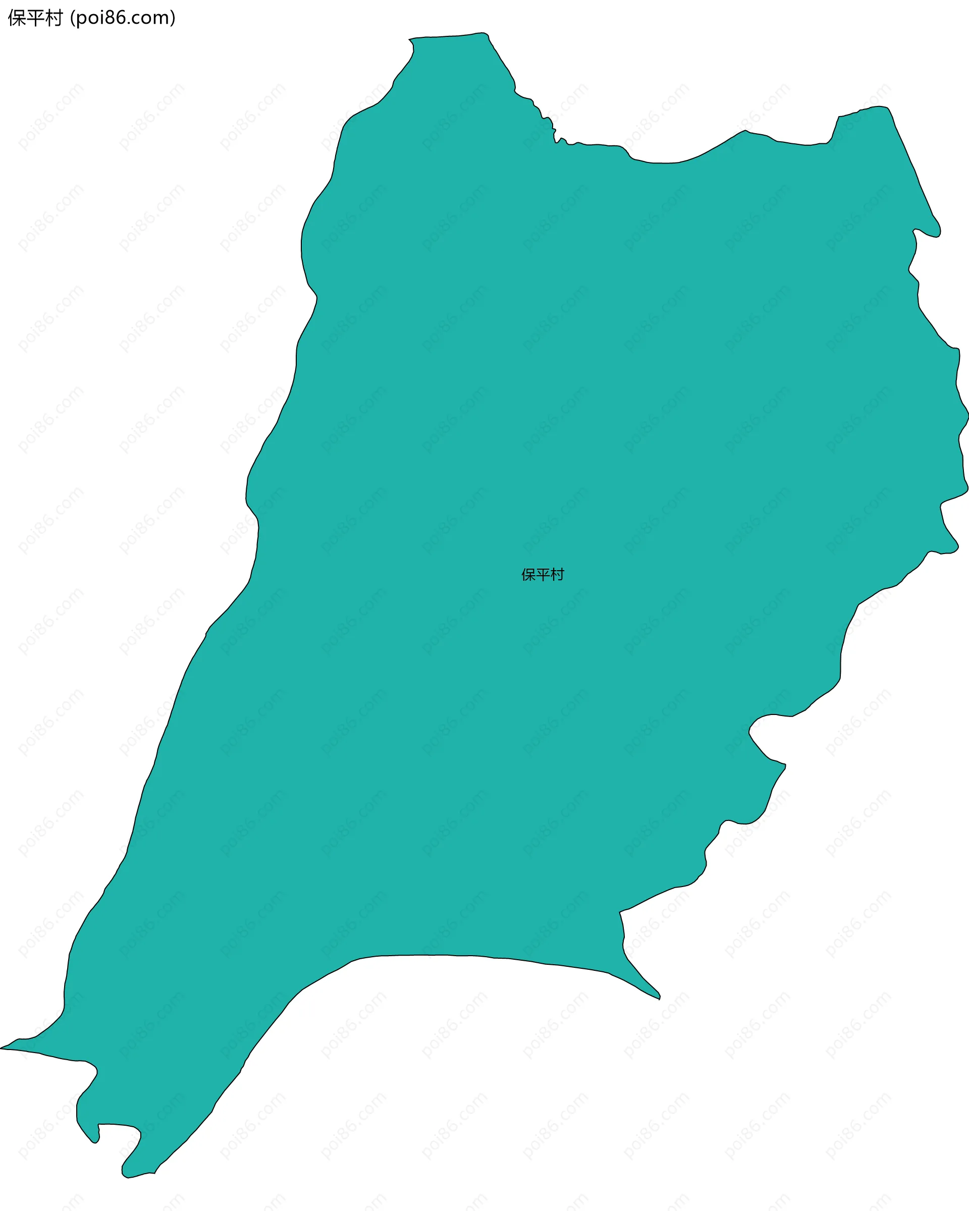 保平村边界地图