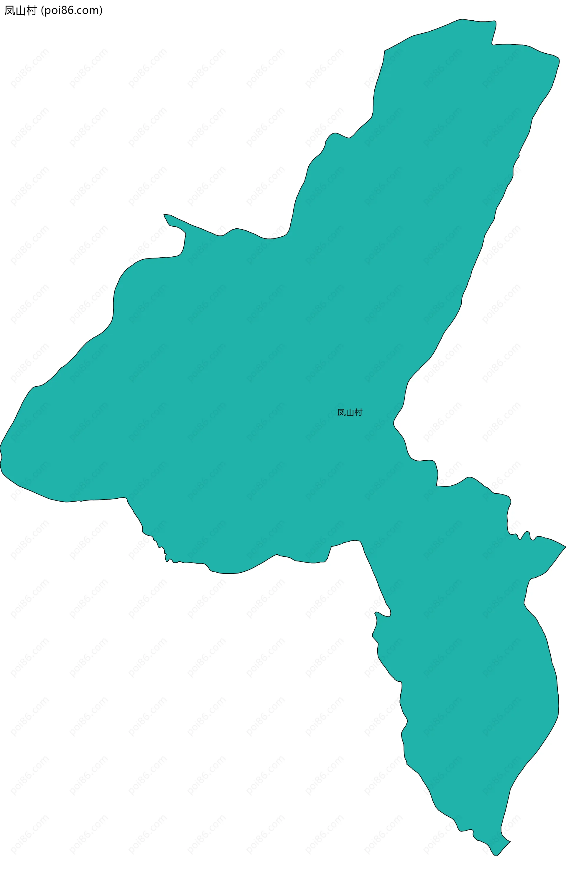 凤山村边界地图