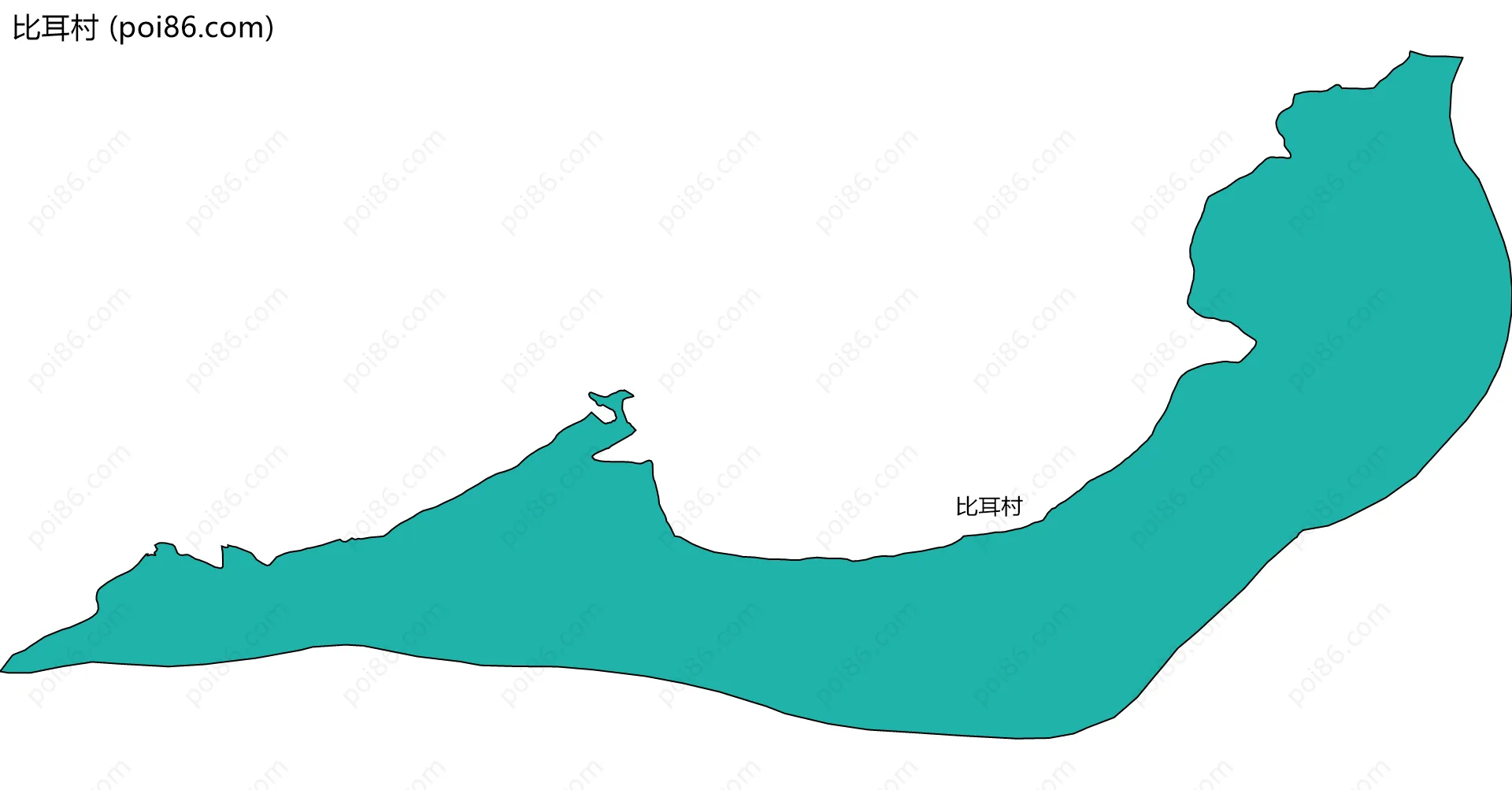 比耳村边界地图