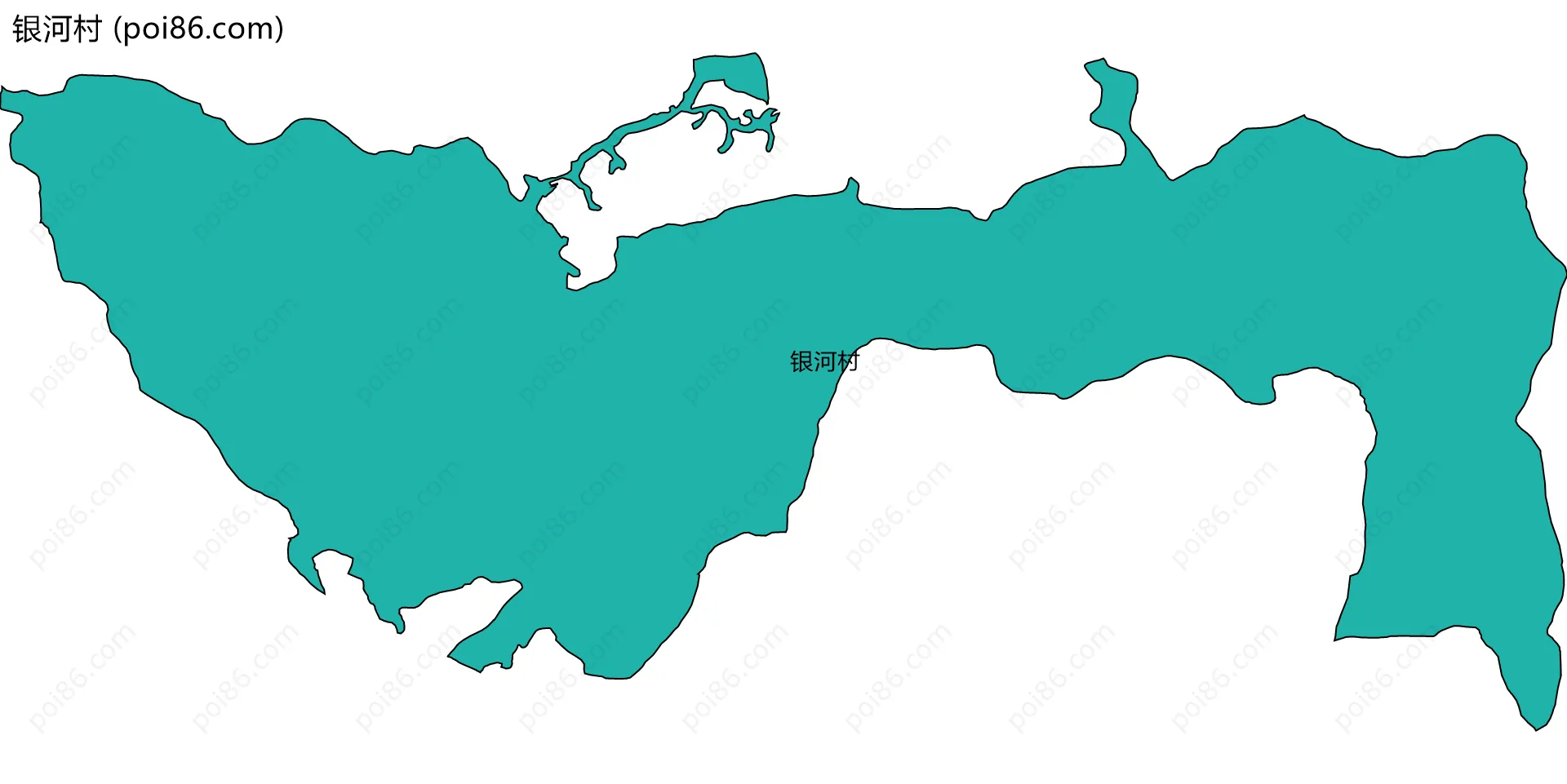 银河村边界地图