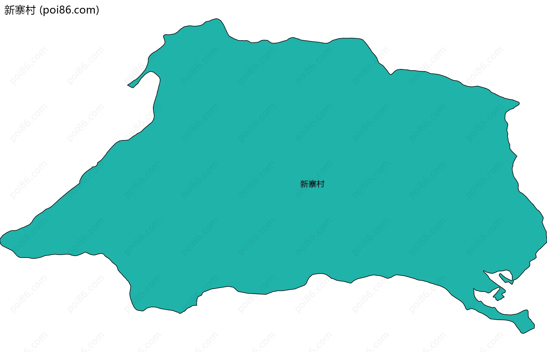 新寨村边界地图