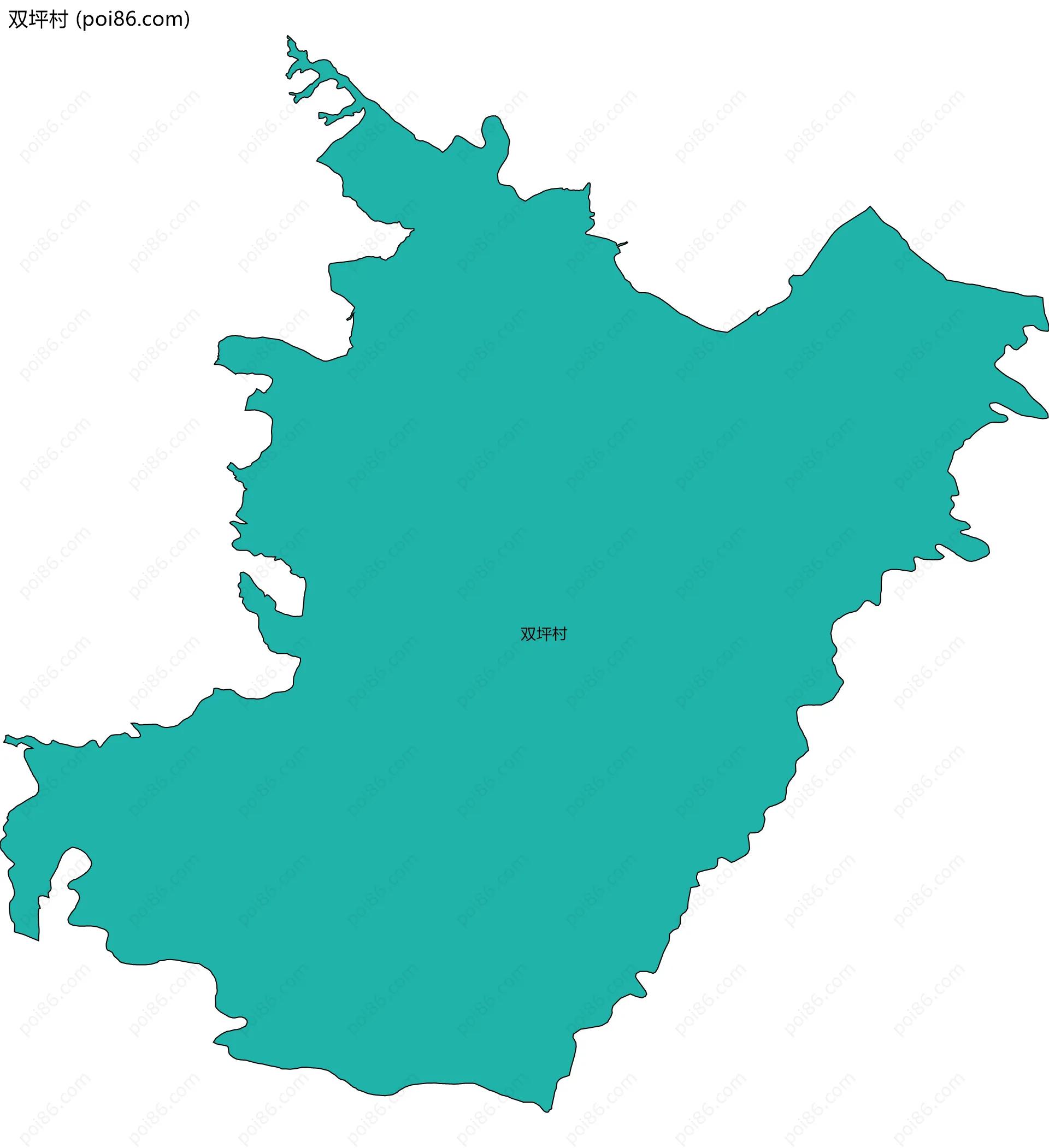 双坪村边界地图