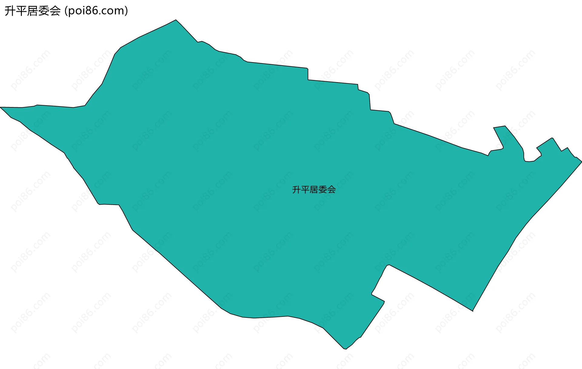 升平居委会边界地图
