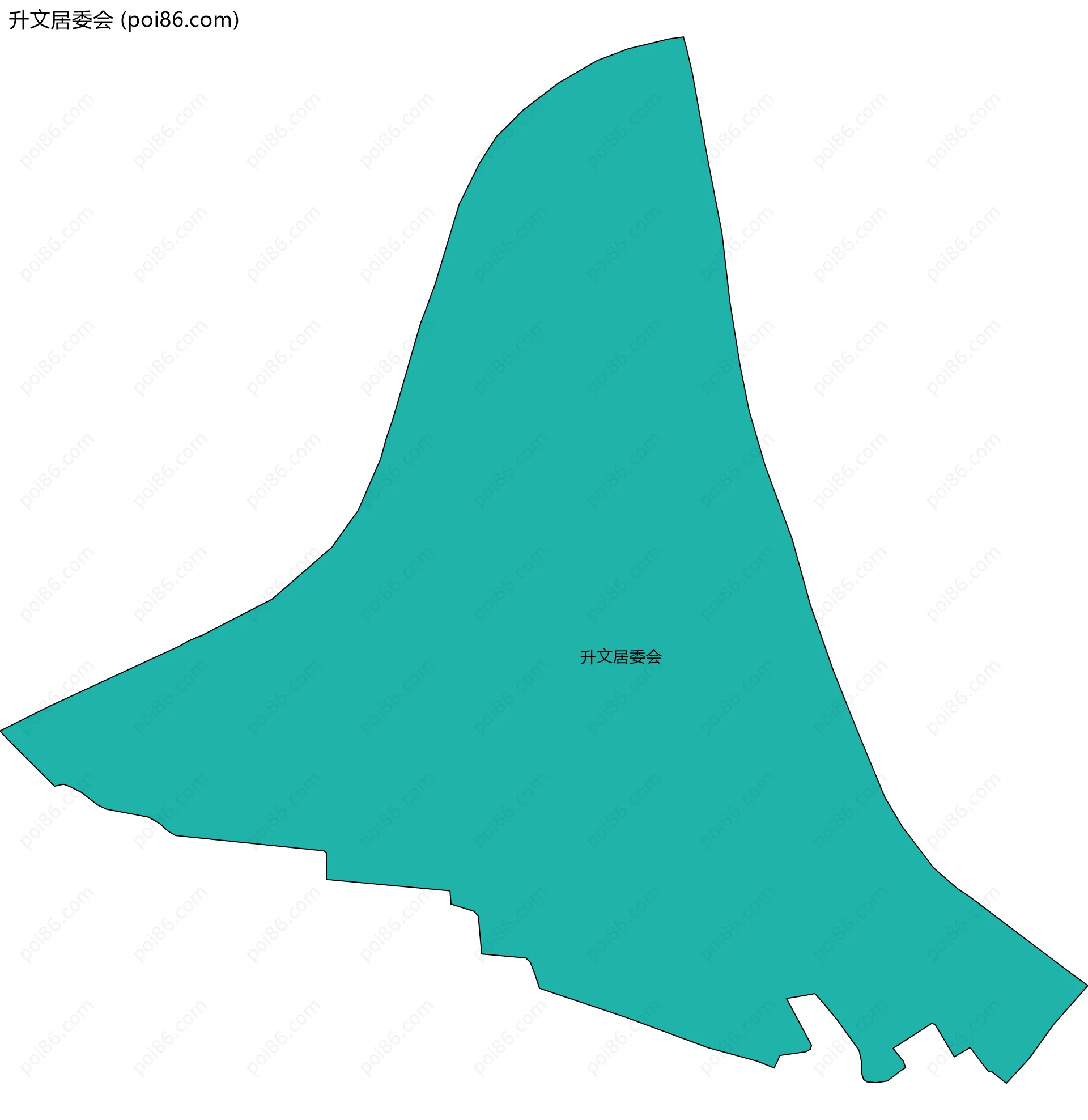 升文居委会边界地图