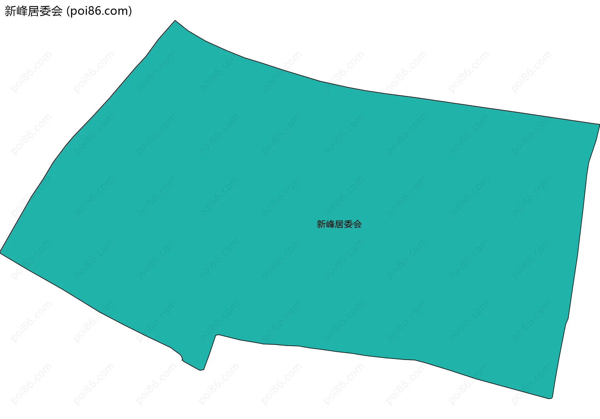 新峰居委会边界地图