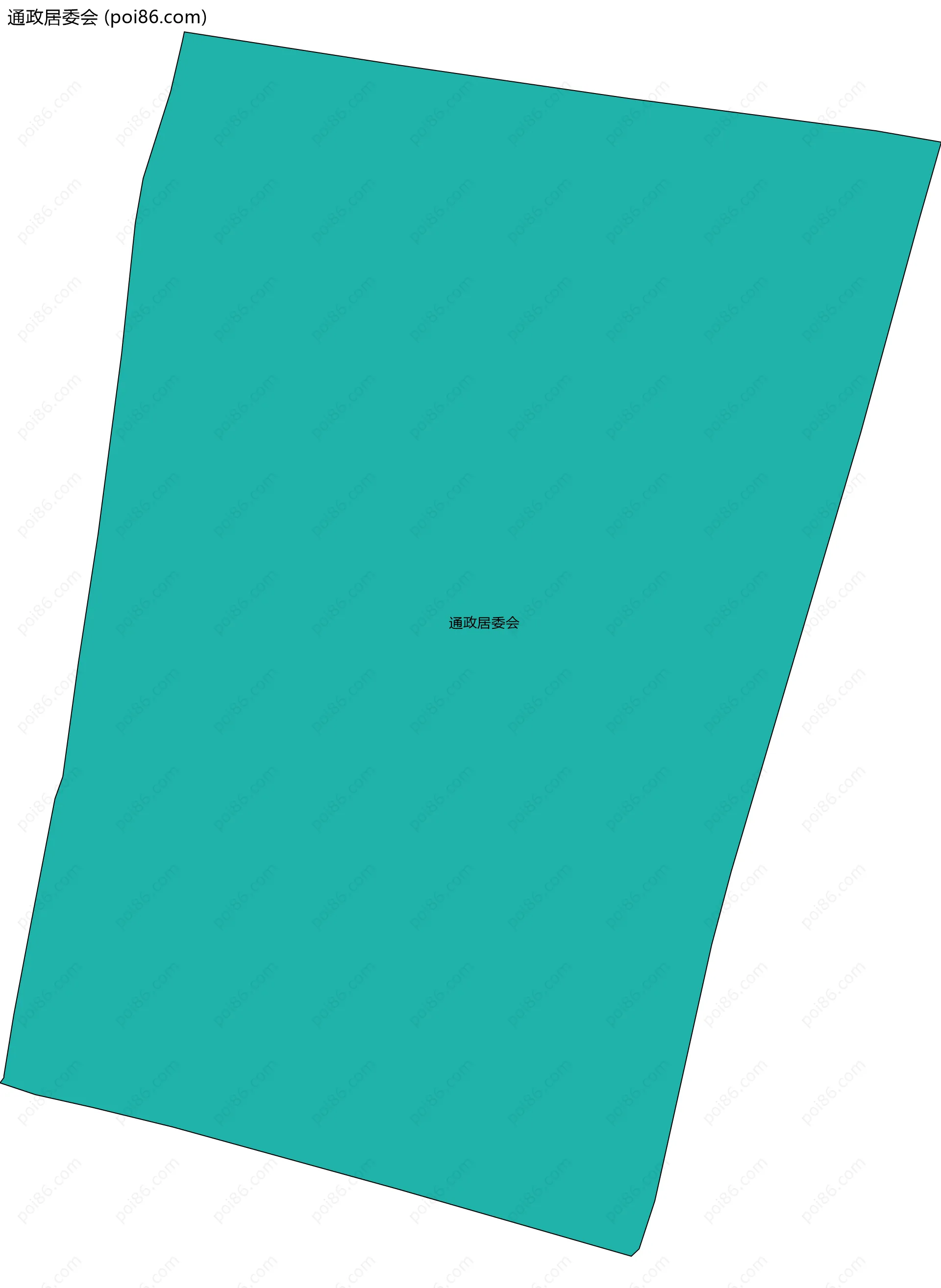 通政居委会边界地图