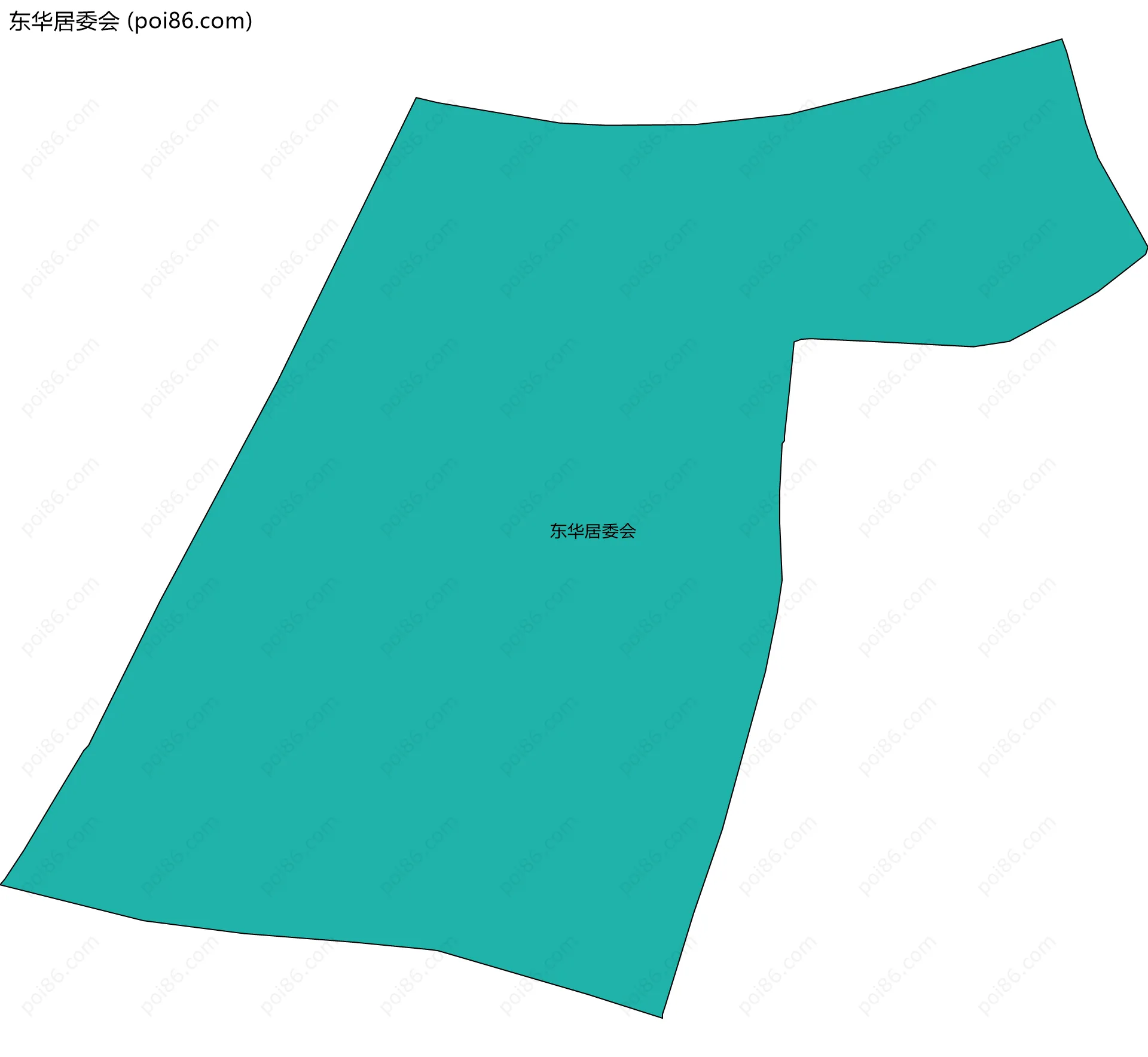 东华居委会边界地图