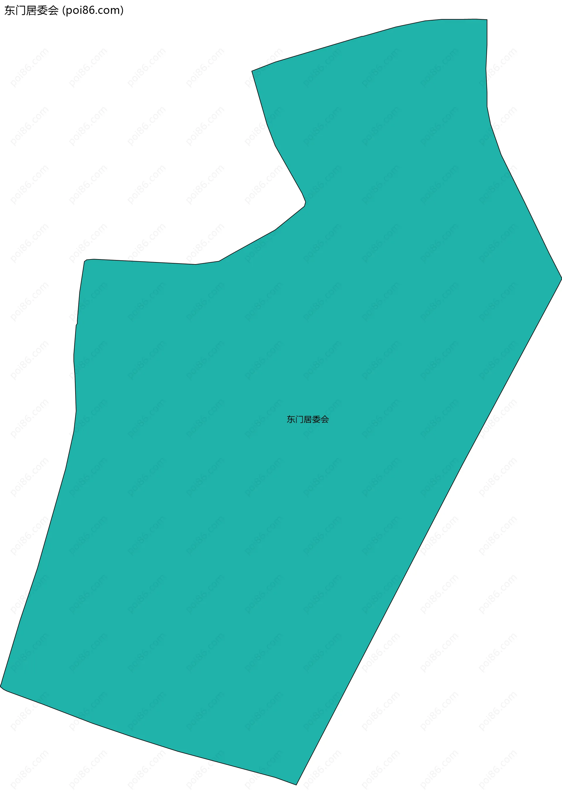 东门居委会边界地图