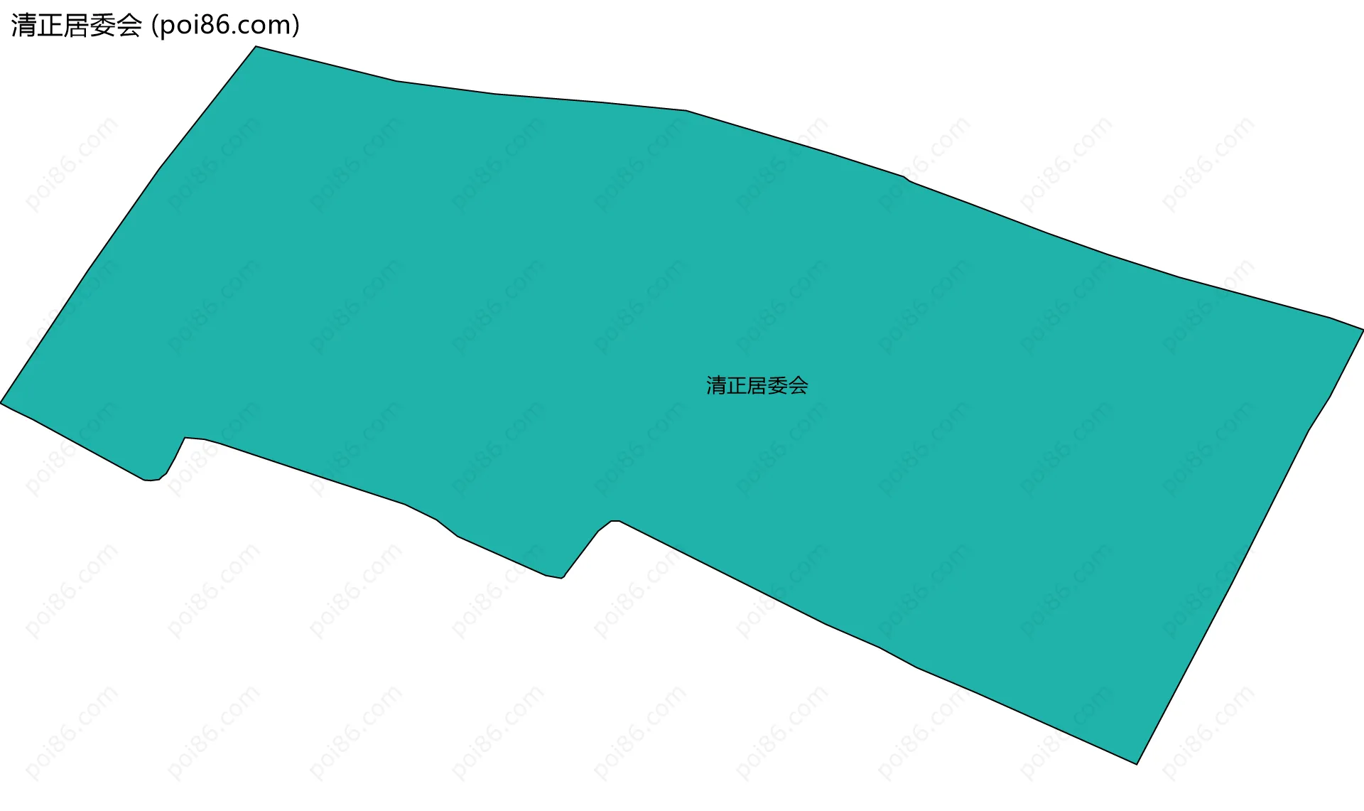 清正居委会边界地图