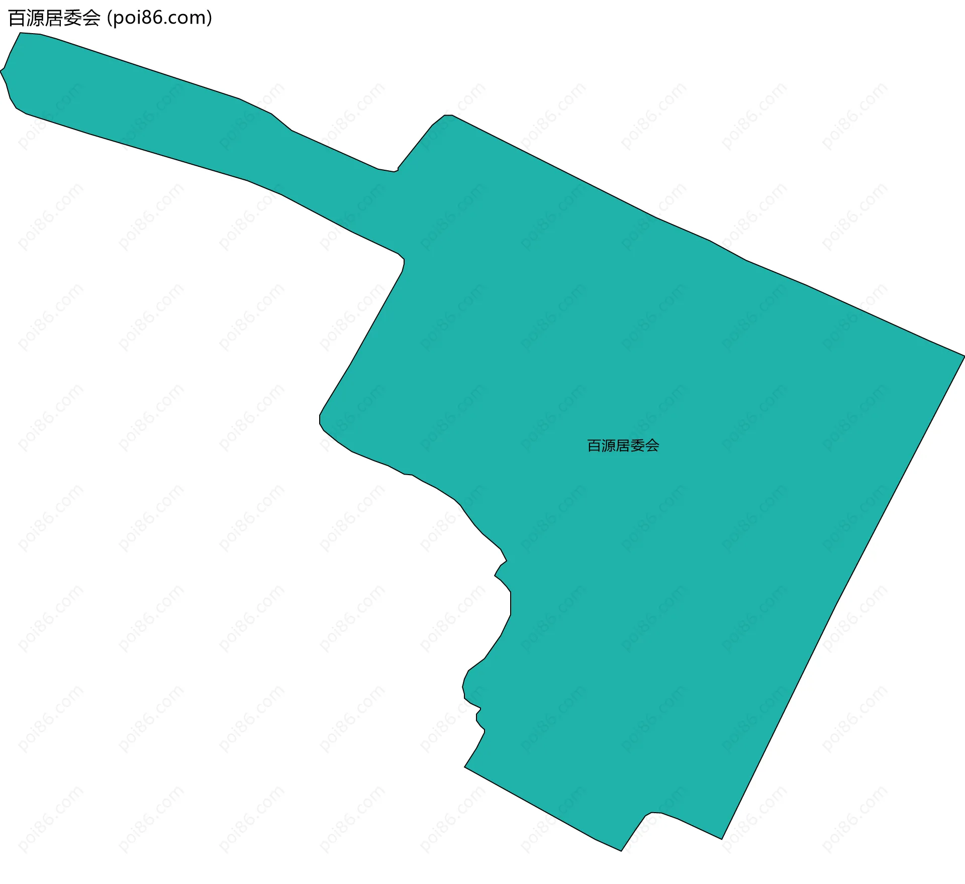 百源居委会边界地图