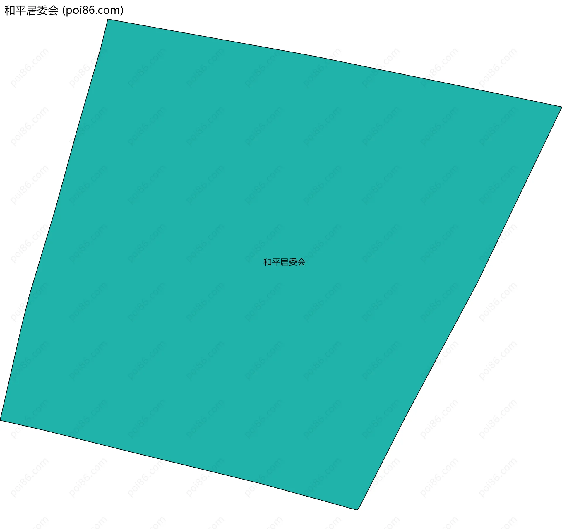 和平居委会边界地图