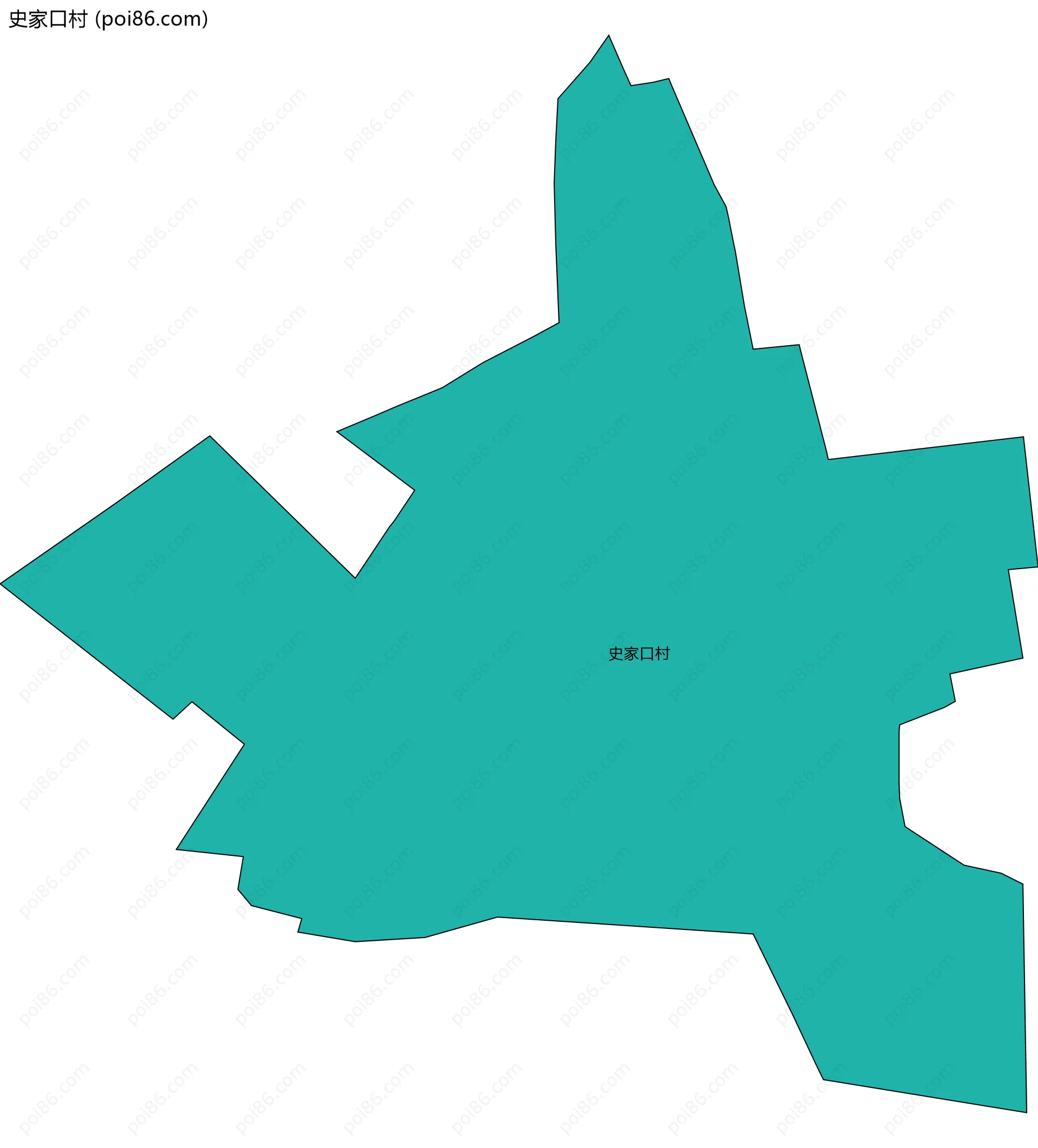 史家口村边界地图