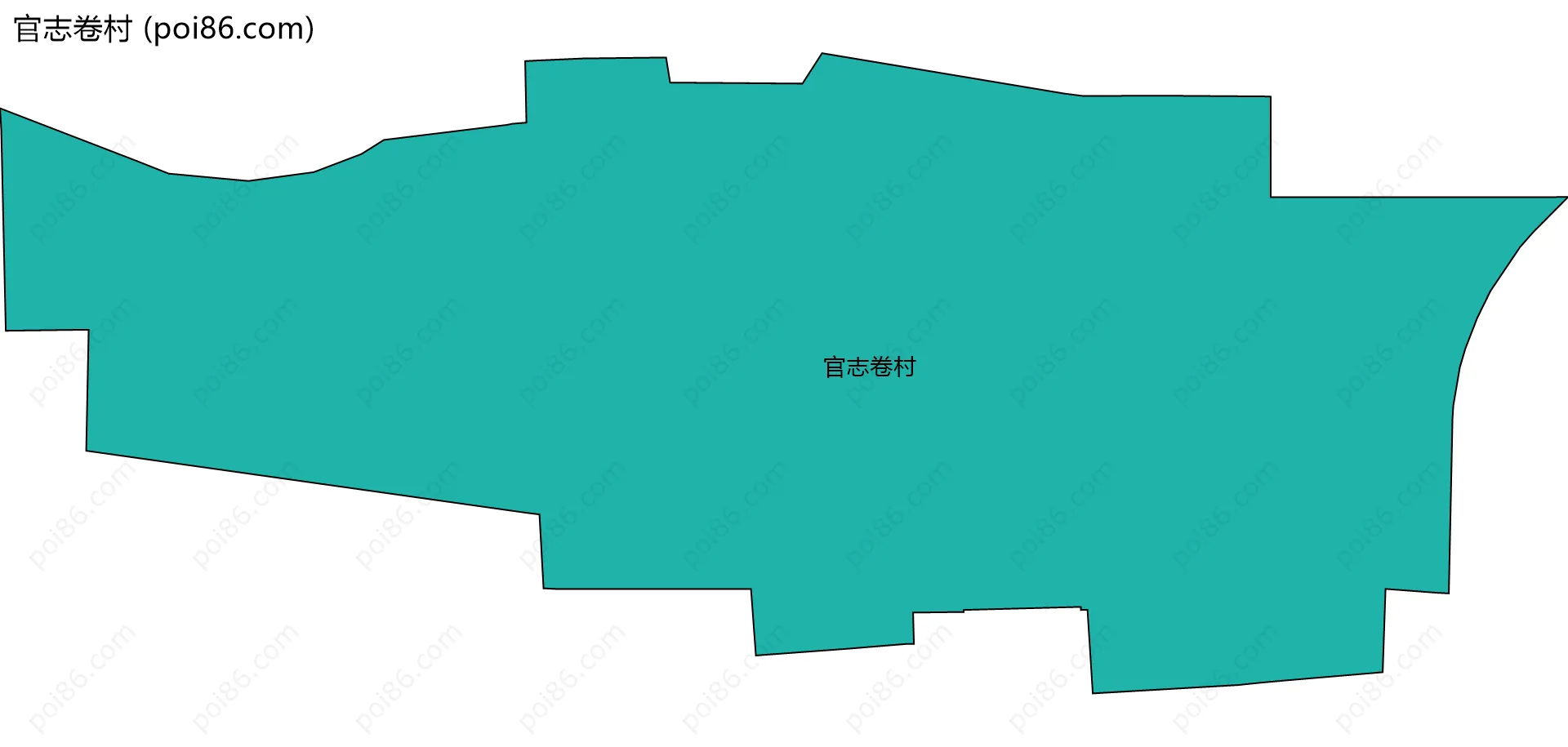 官志卷村边界地图