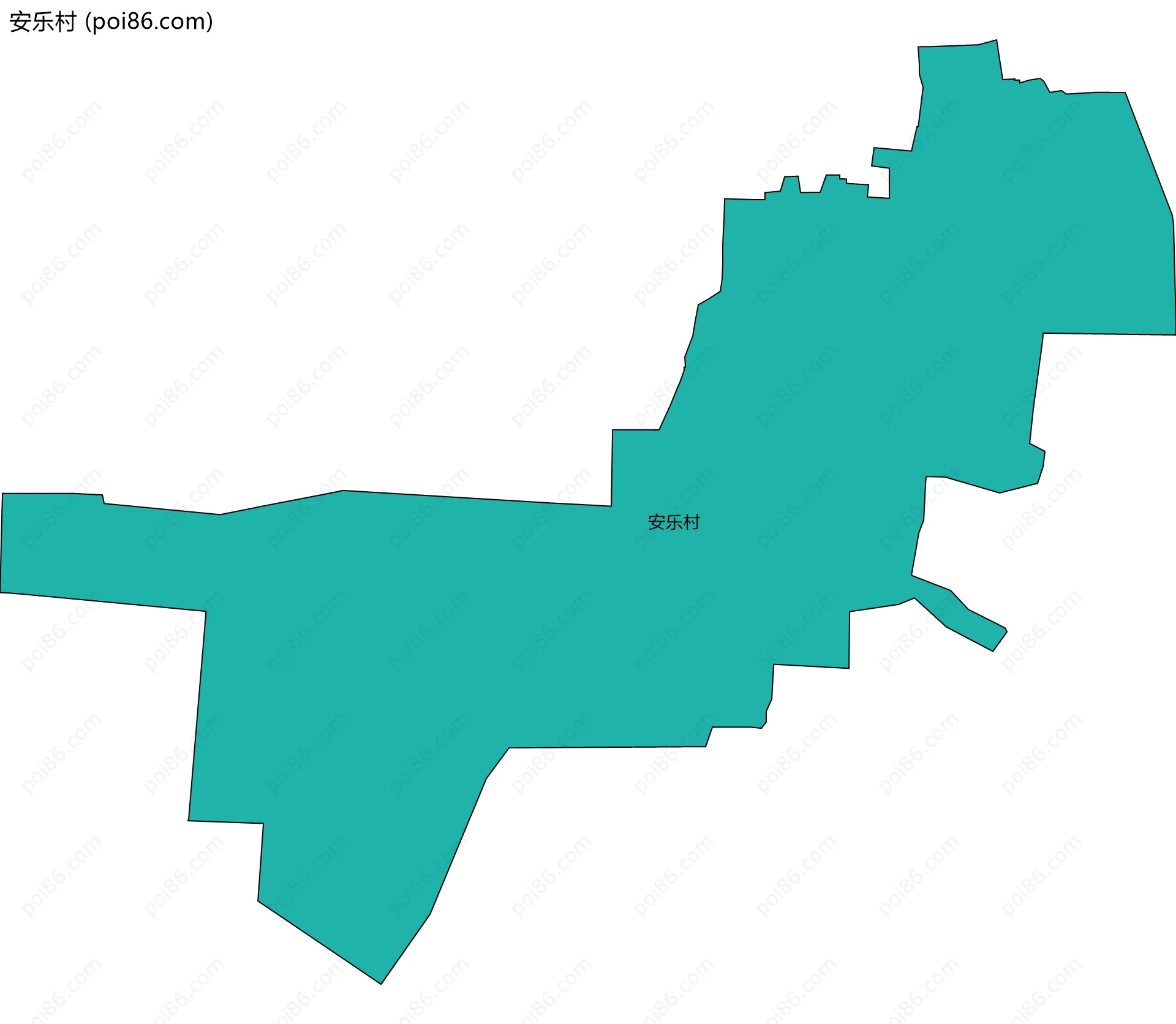 安乐村边界地图