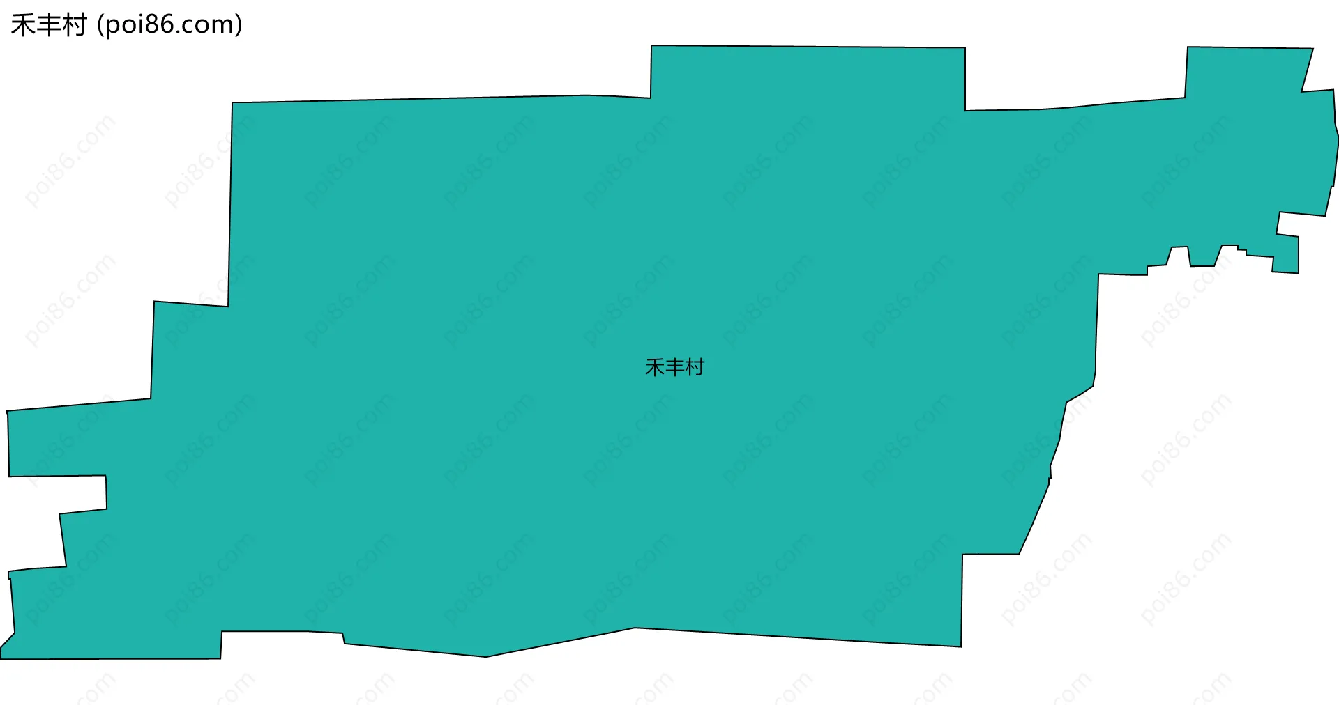 禾丰村边界地图
