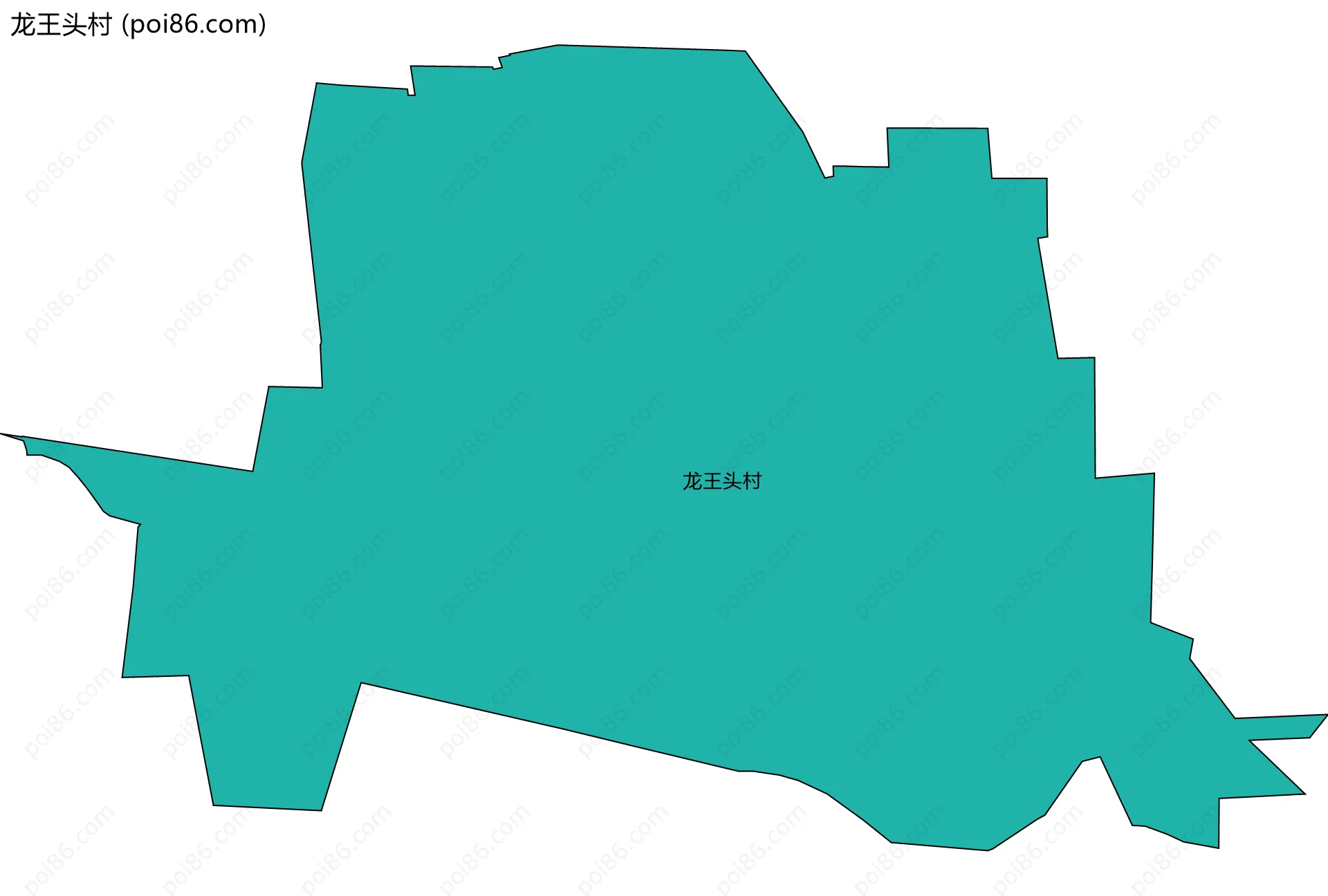 龙王头村边界地图