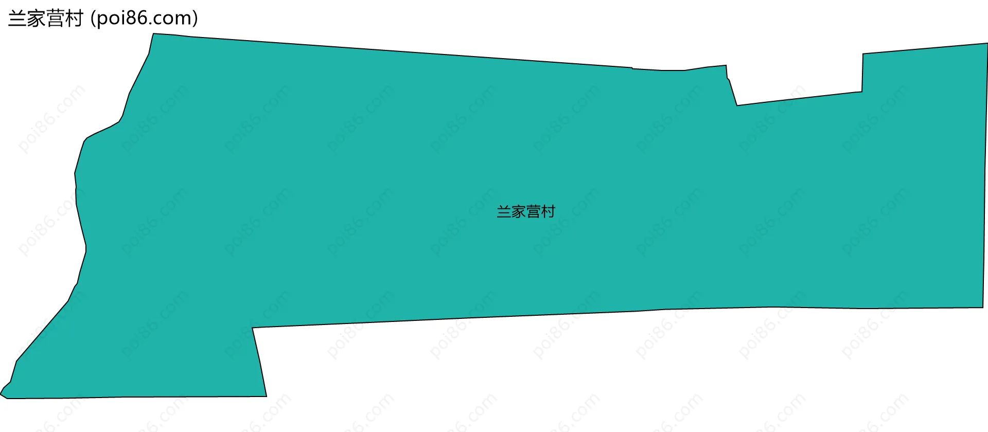 兰家营村边界地图