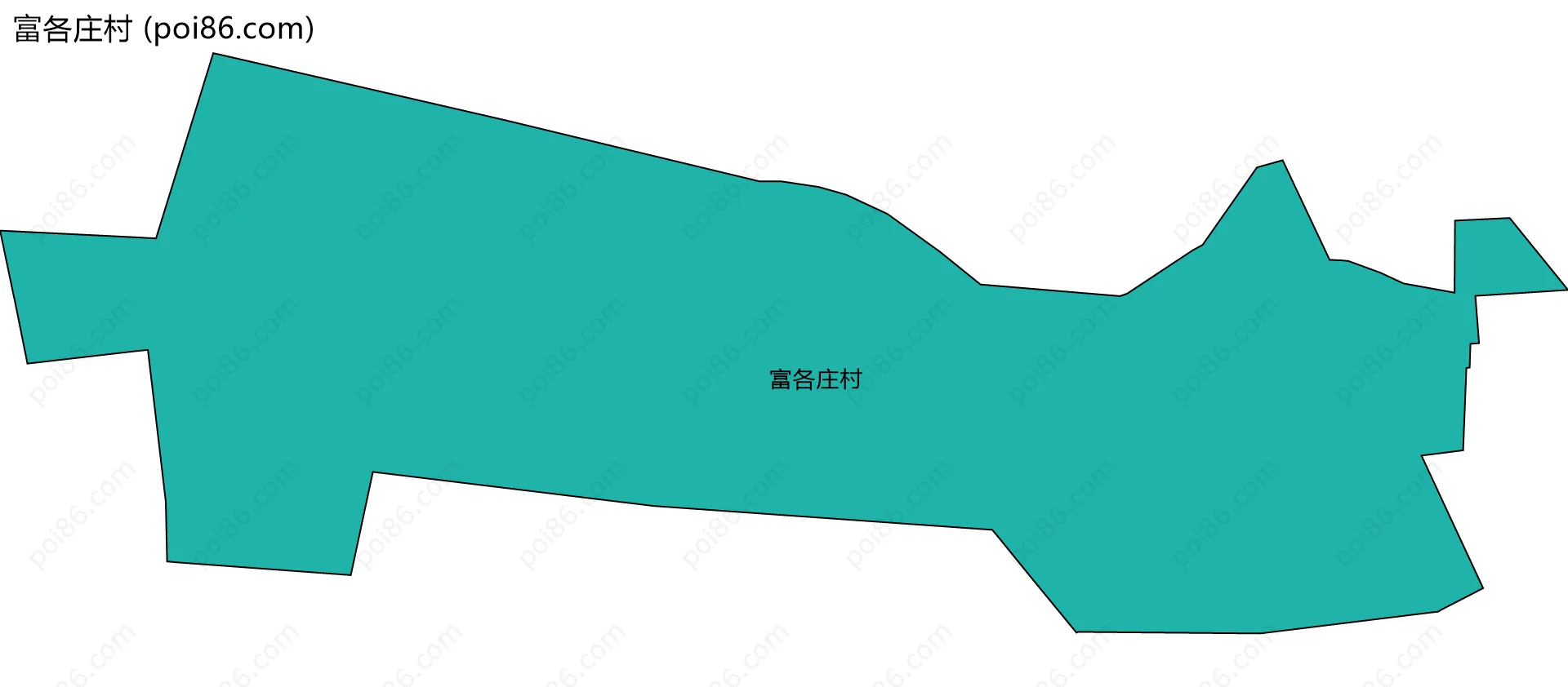 富各庄村边界地图