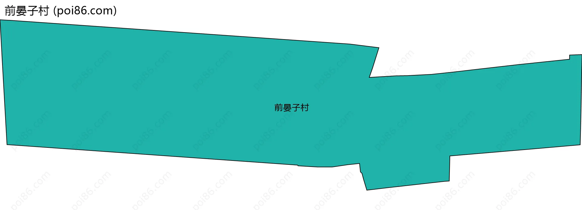 前晏子村边界地图