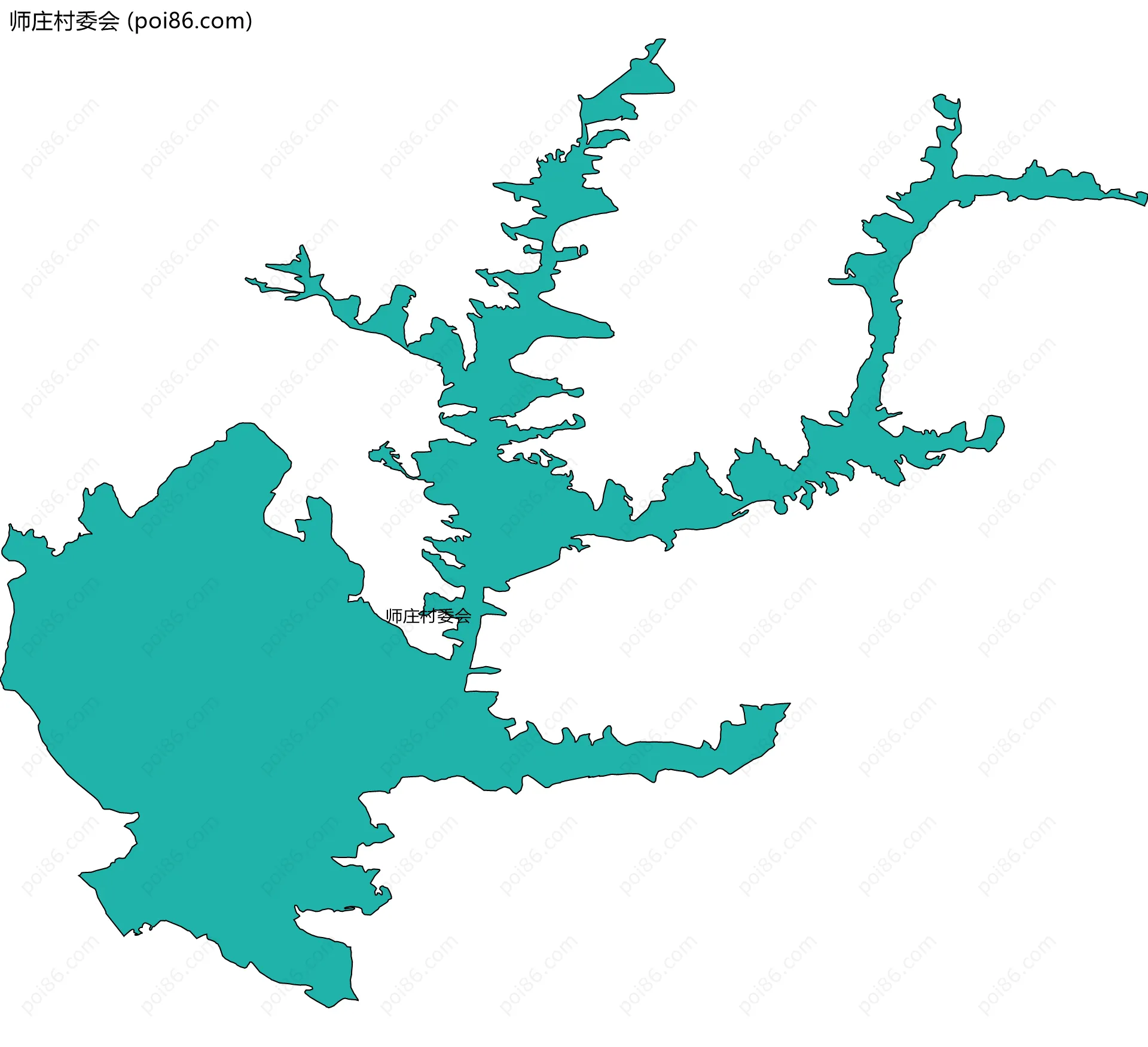 师庄村委会边界地图