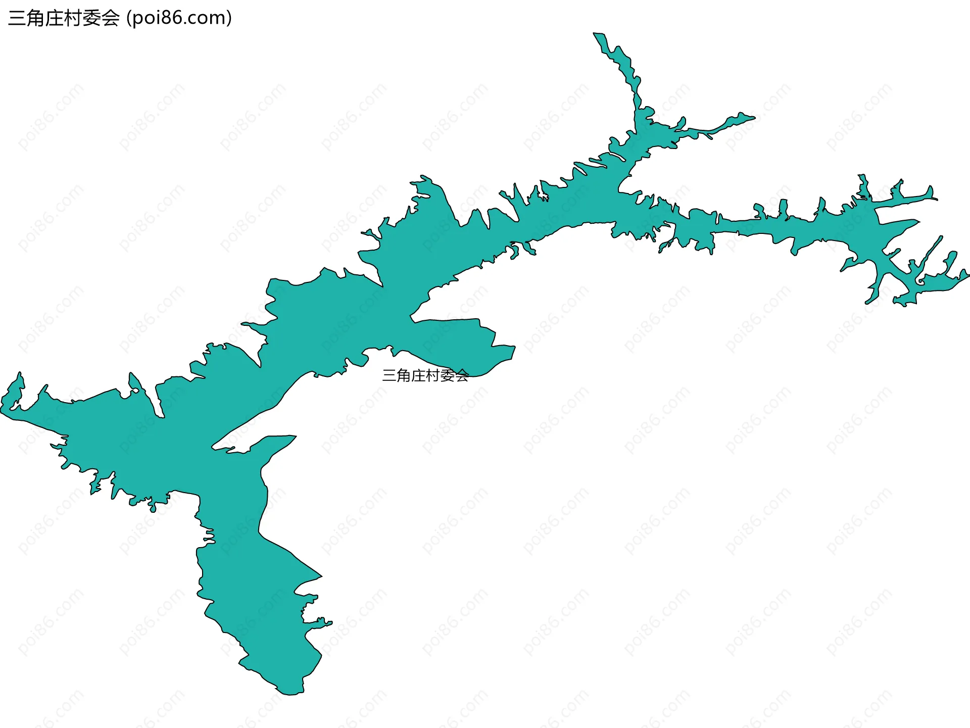 三角庄村委会边界地图