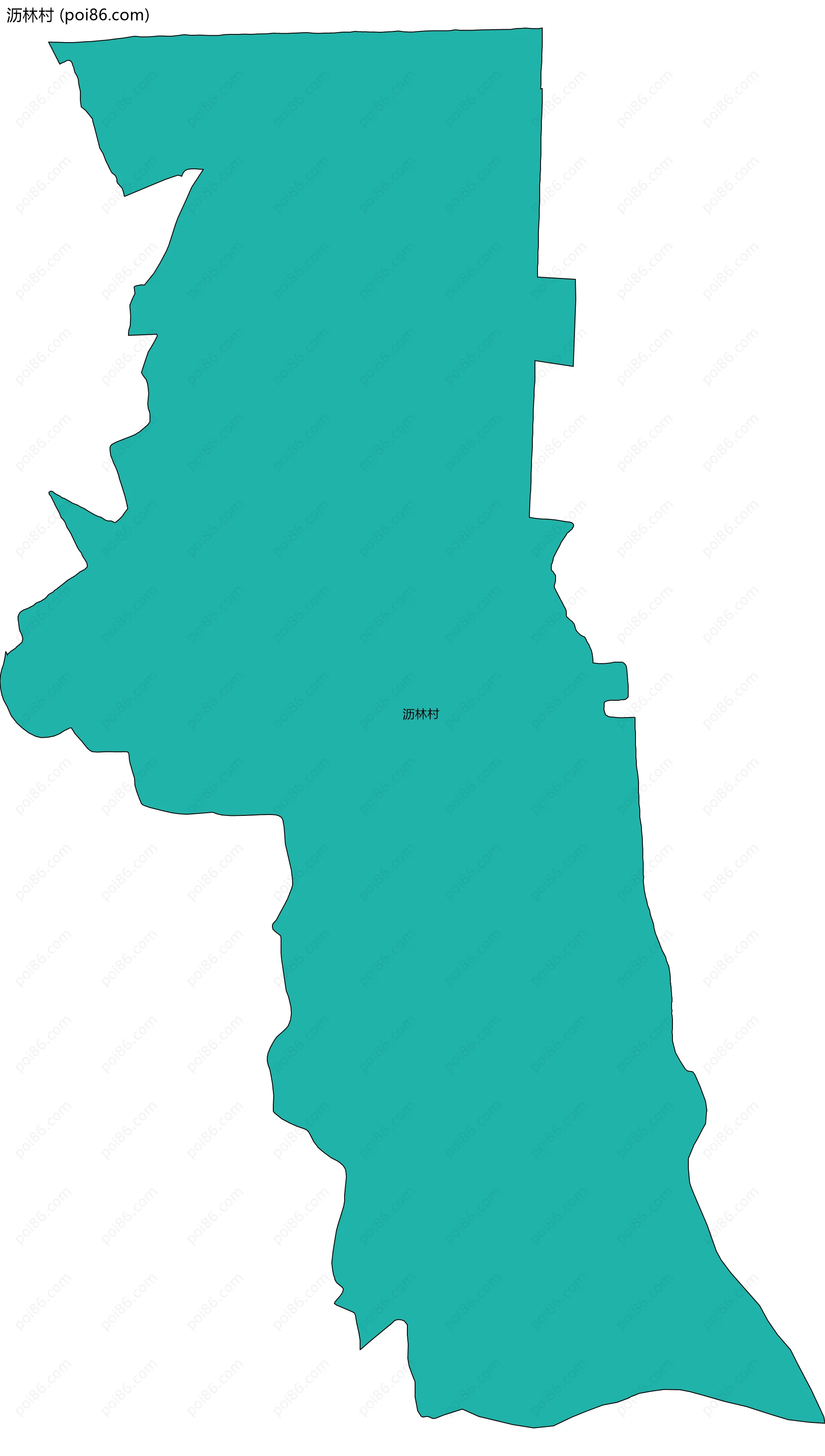 沥林村边界地图