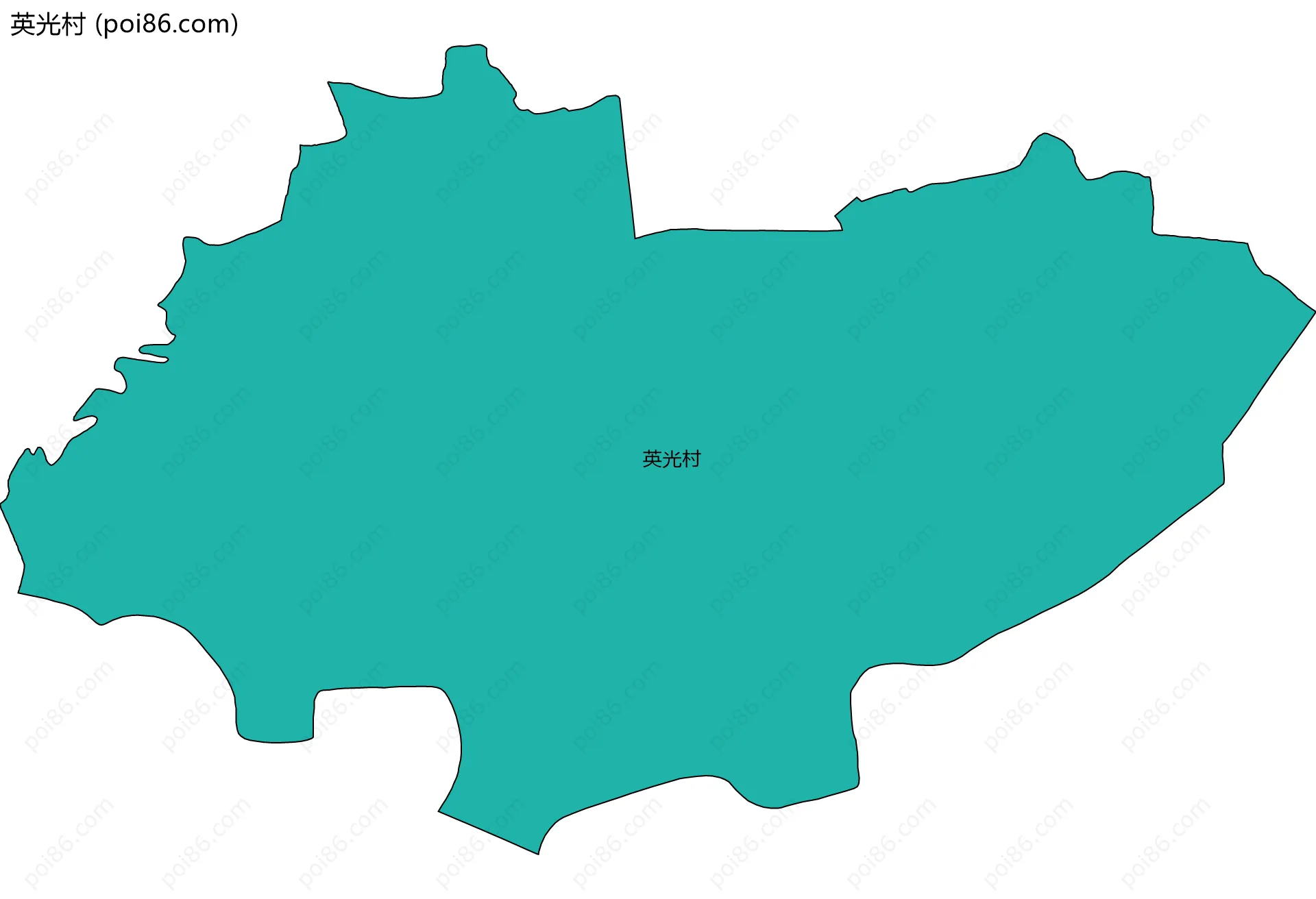 英光村边界地图