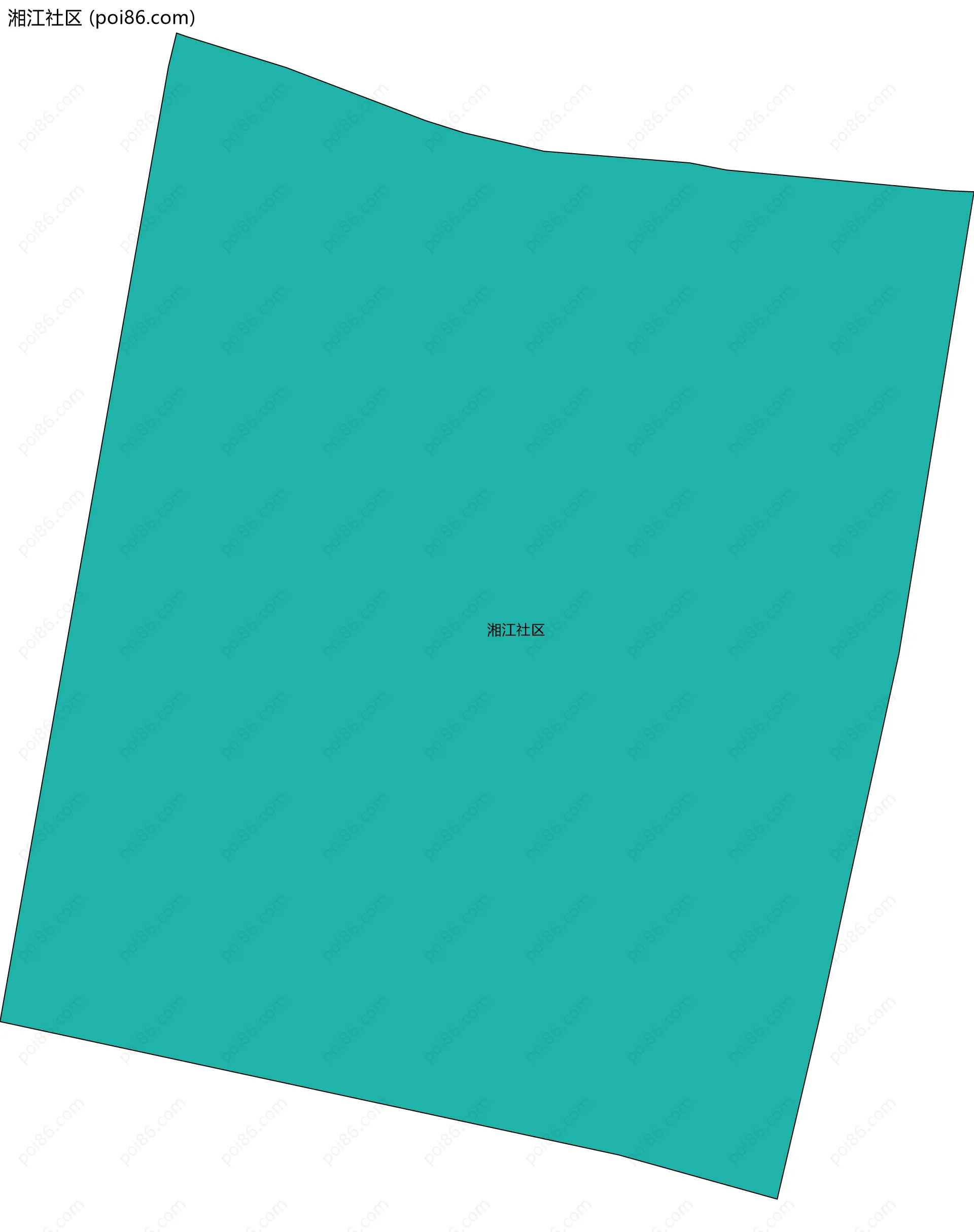 湘江社区边界地图