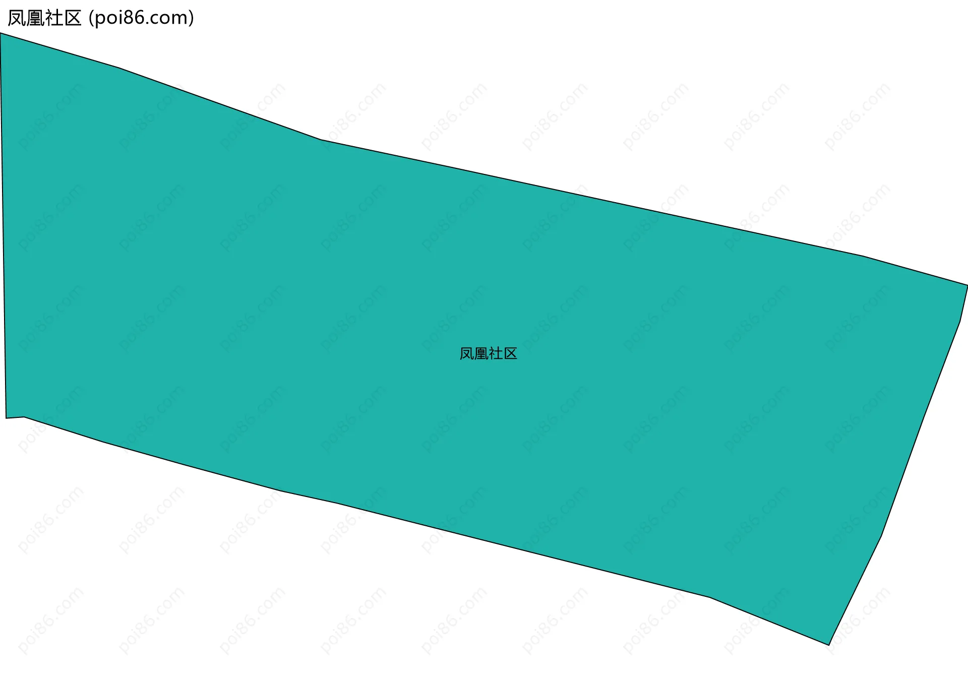 凤凰社区边界地图