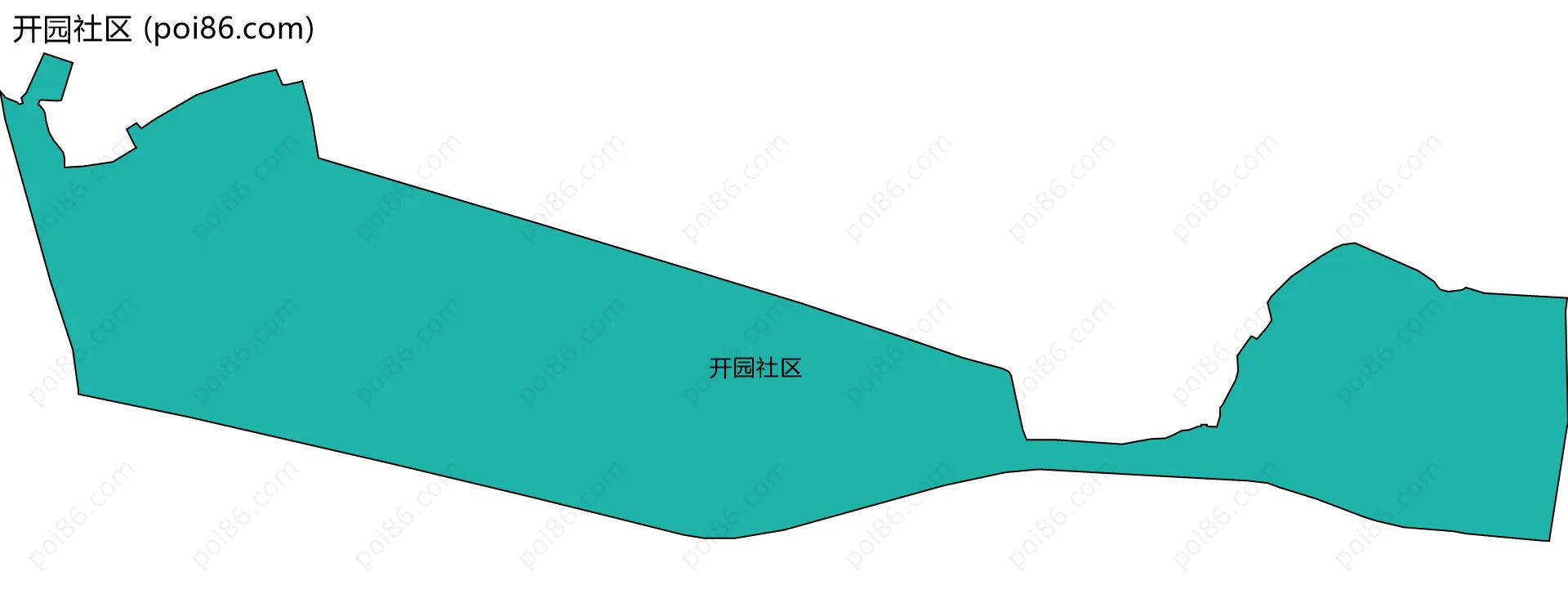 开园社区边界地图