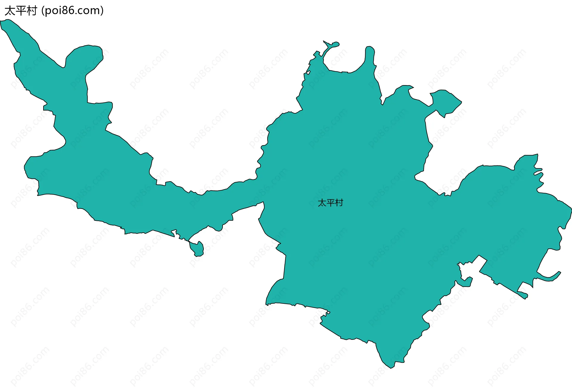 太平村边界地图