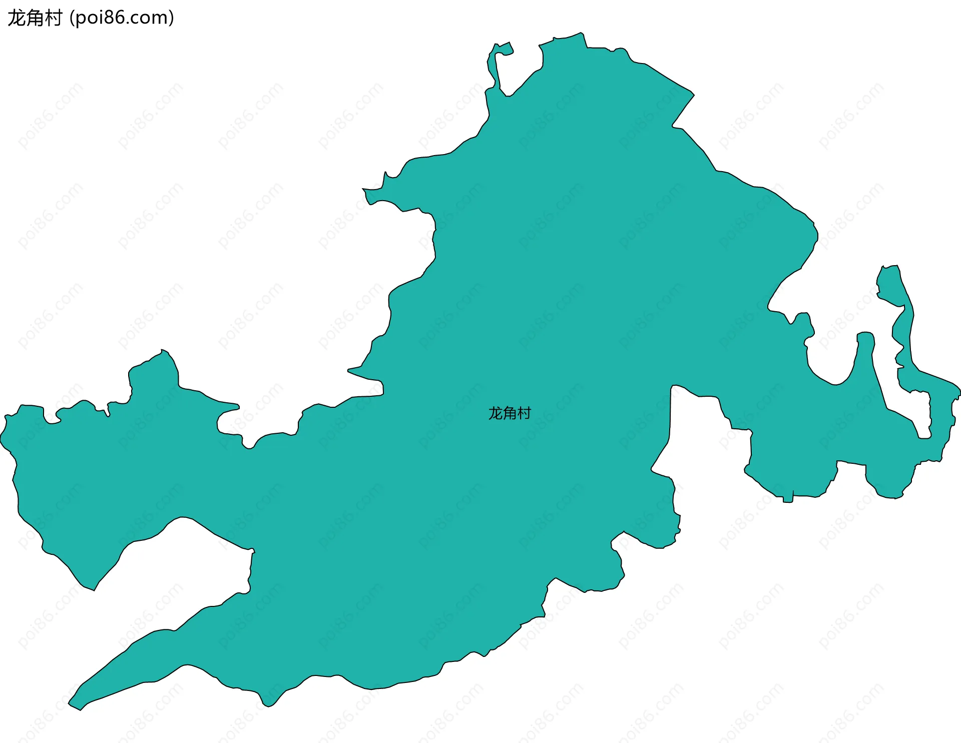 龙角村边界地图