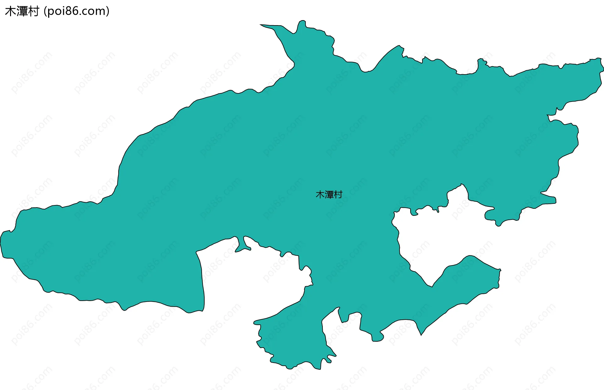 木潭村边界地图