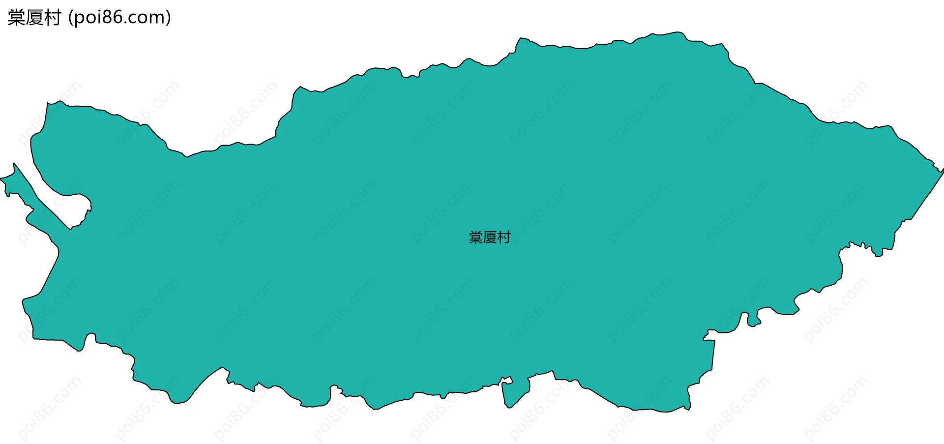 棠厦村边界地图