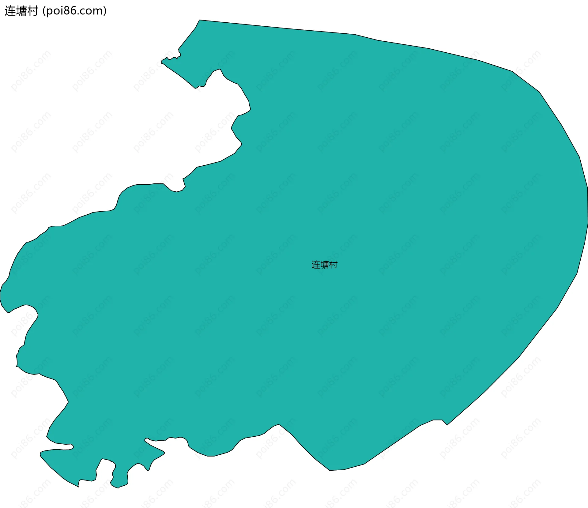 连塘村边界地图